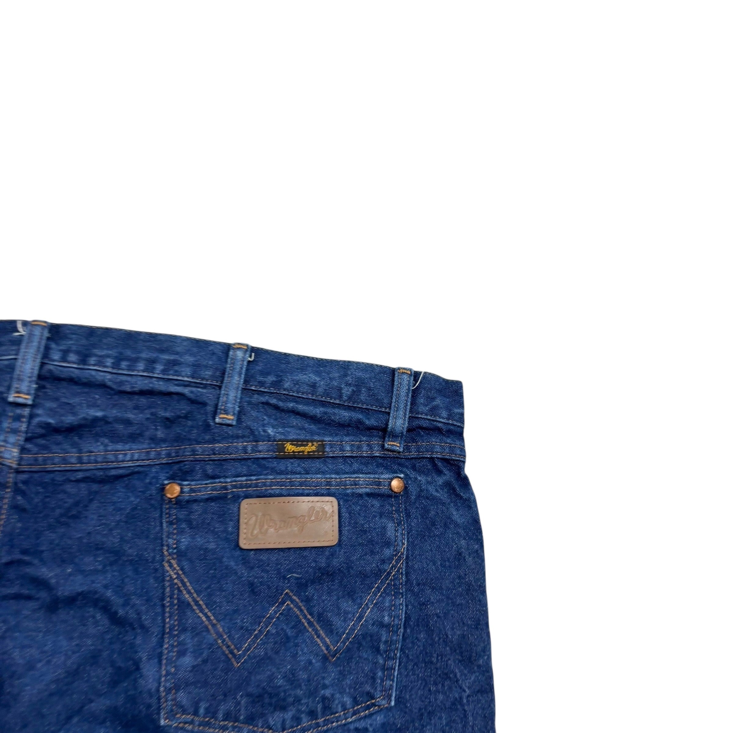 Wrangler Jeans Cowboy Cut W46 L30 Mens Dark Blue 13MWZ Original Fit Denim