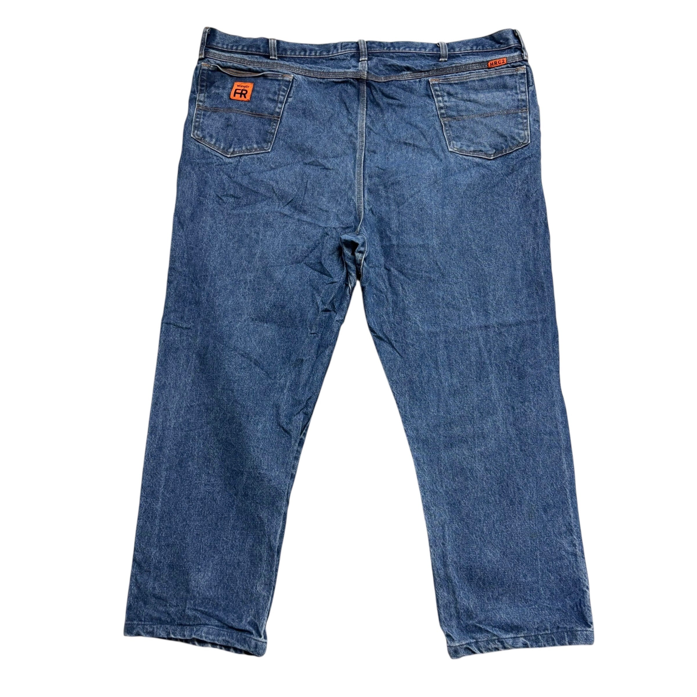 Wrangler Jeans W48 L29 Mens Mid Blue Relaxed Tapered Fit Vintage Denim