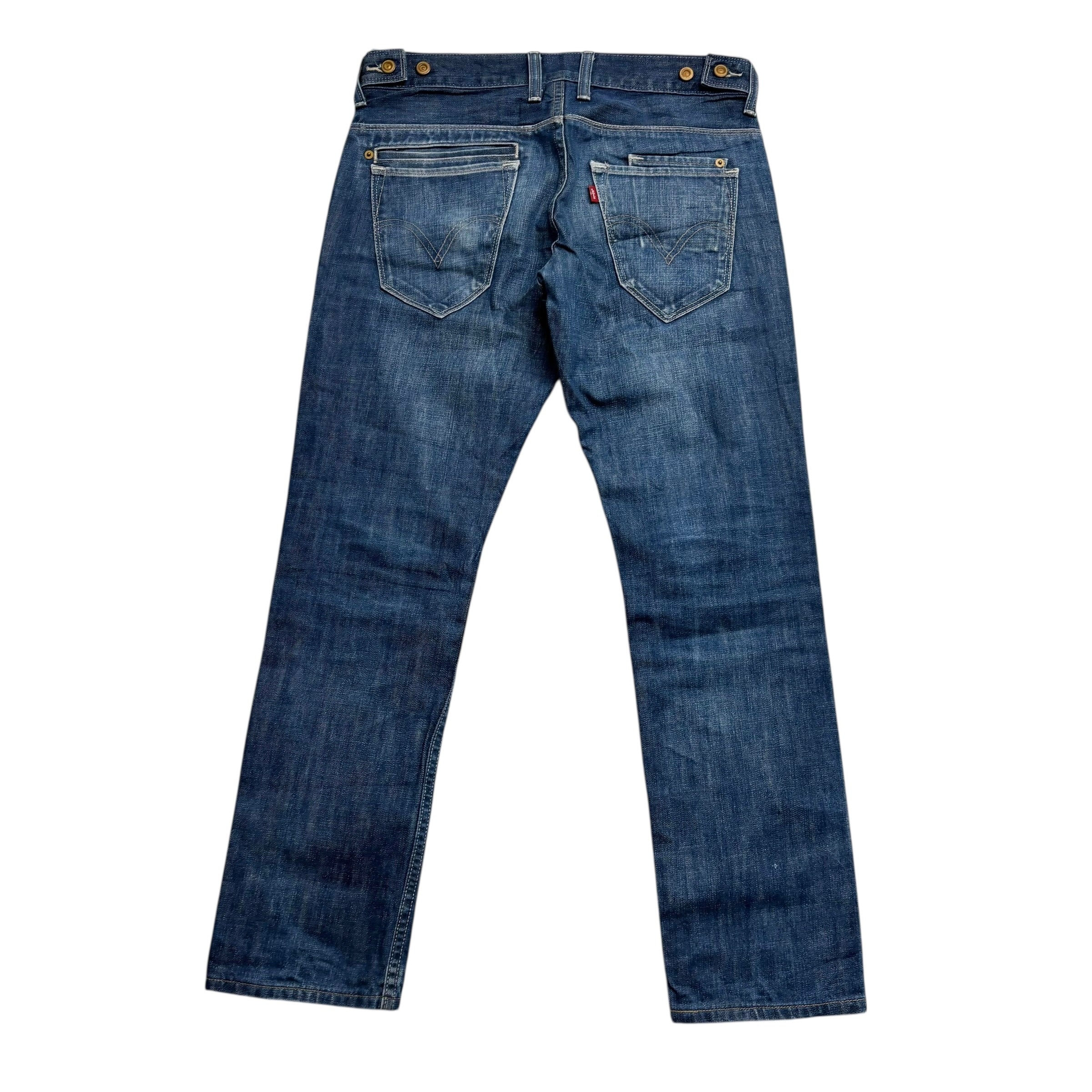 Levis 511 Jeans W30 L30 Mens Dark Blue Slim Fit Vintage Denim