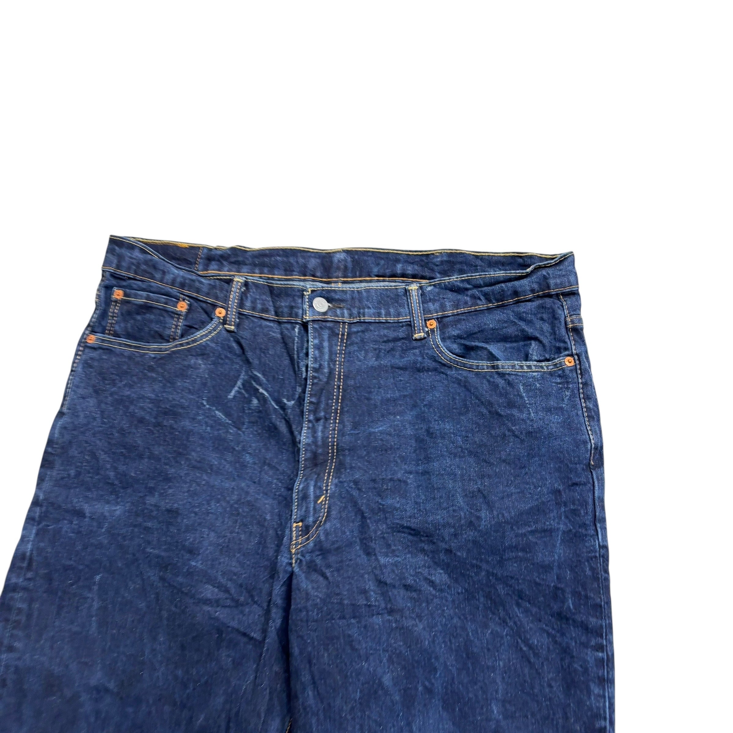 Levis 550 Jeans W40 L32 Mens Dark Blue Baggy Relaxed Straight Fit Stretch Denim