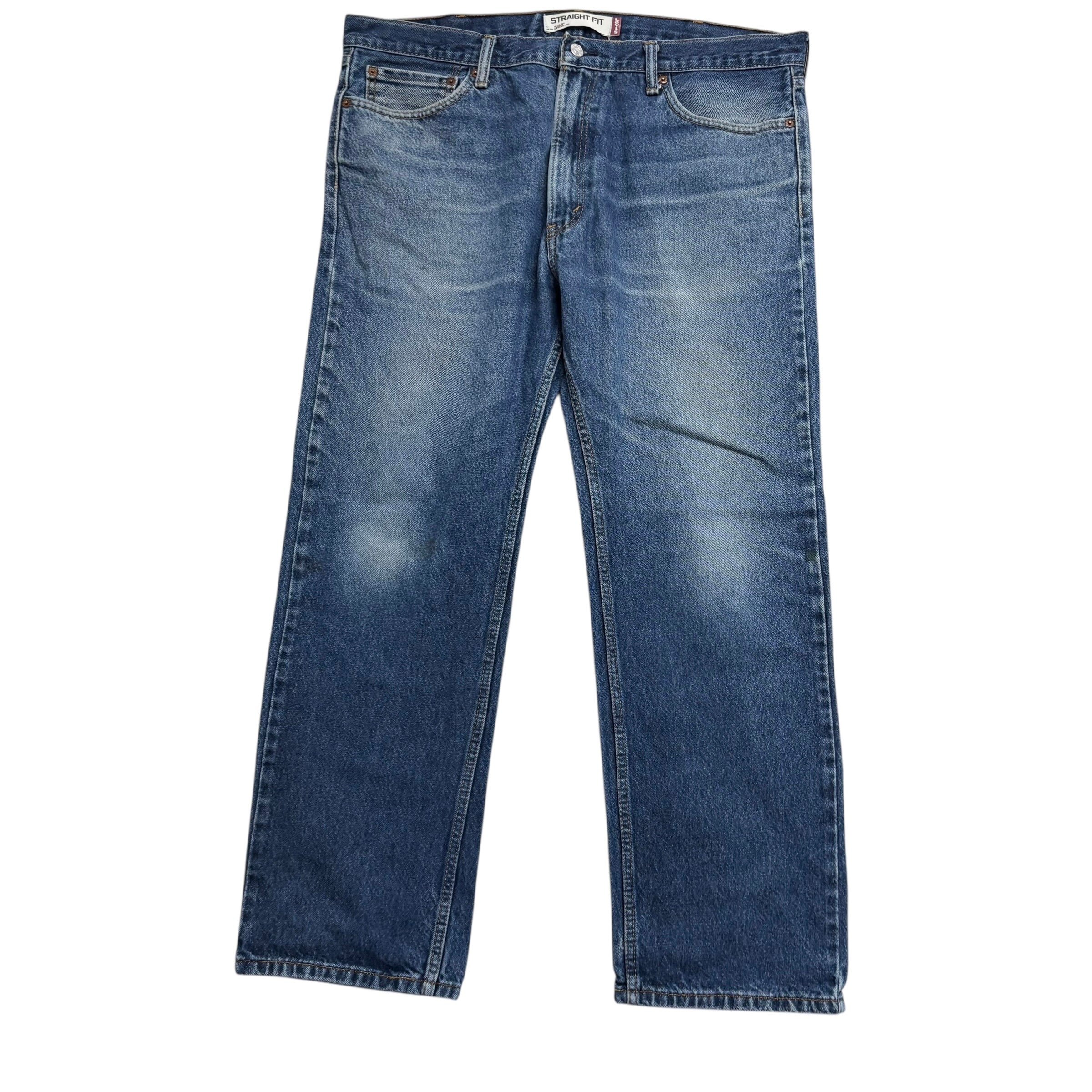 Levis 505 Jeans W40 L30 Mens Mid Blue Regular Straight Fit Vintage Denim (F)