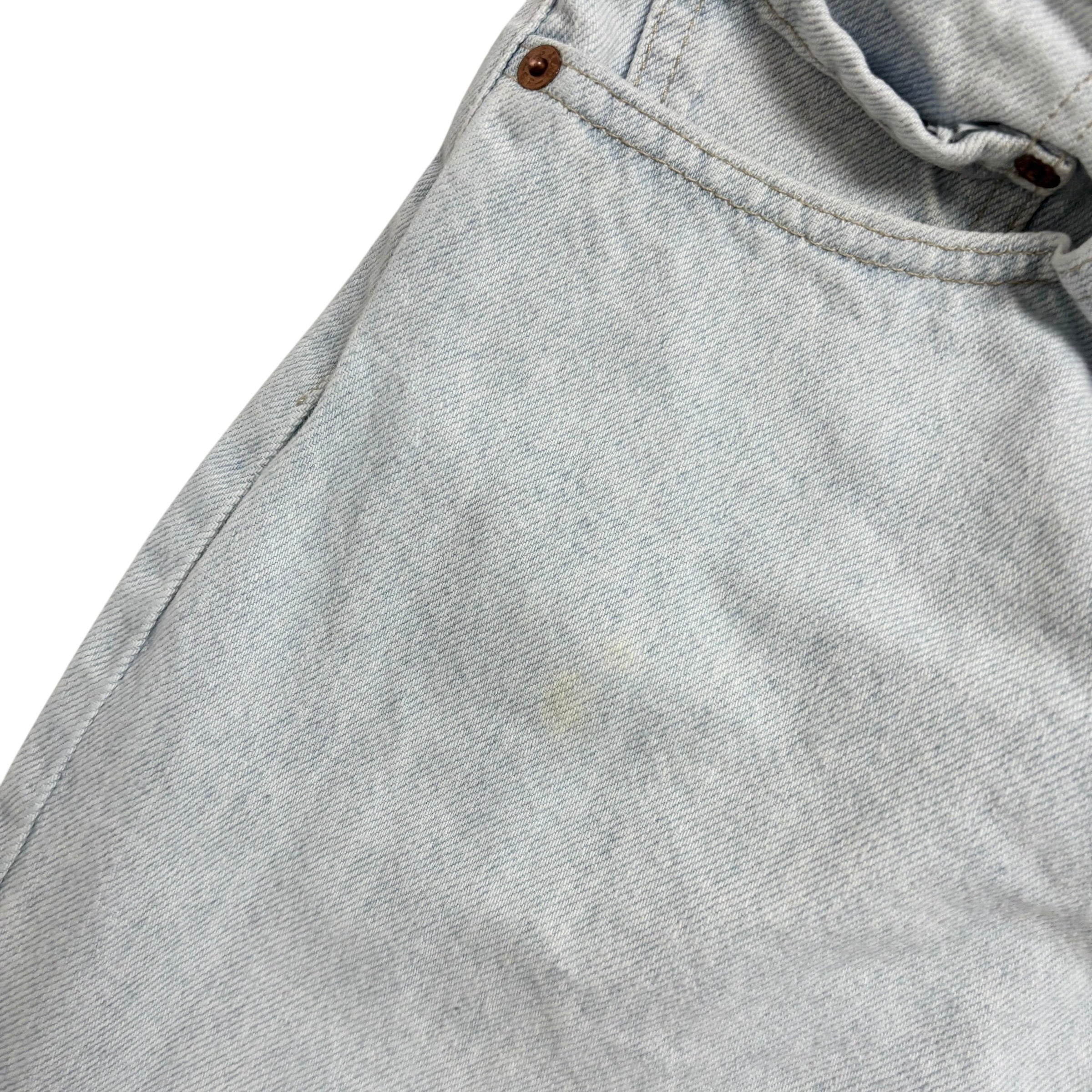 Levis 550 Jeans W32 L30 Mens Light Blue Relaxed Tapered Fit USA Made Vintage