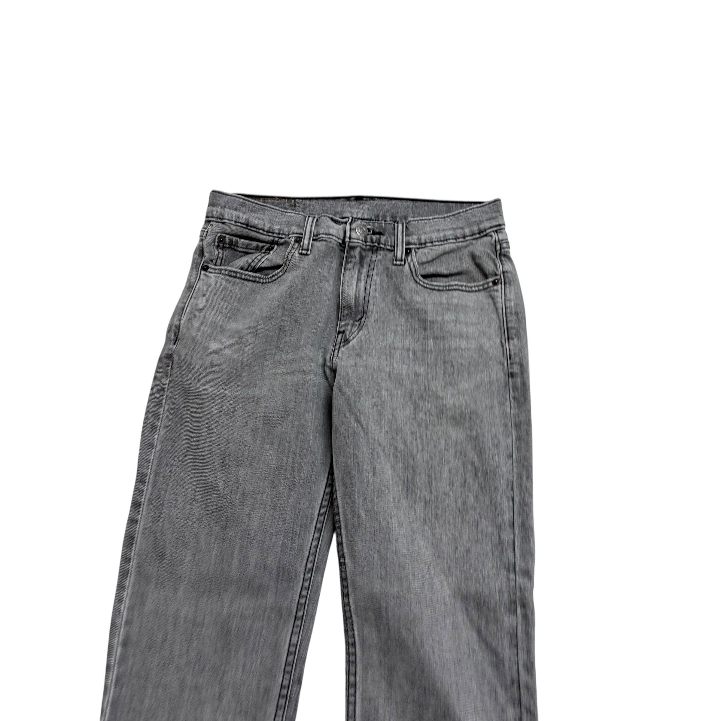Levis 514 Jeans W30 L32 Mens Grey Regular Straight Fit Stretch Denim (E)