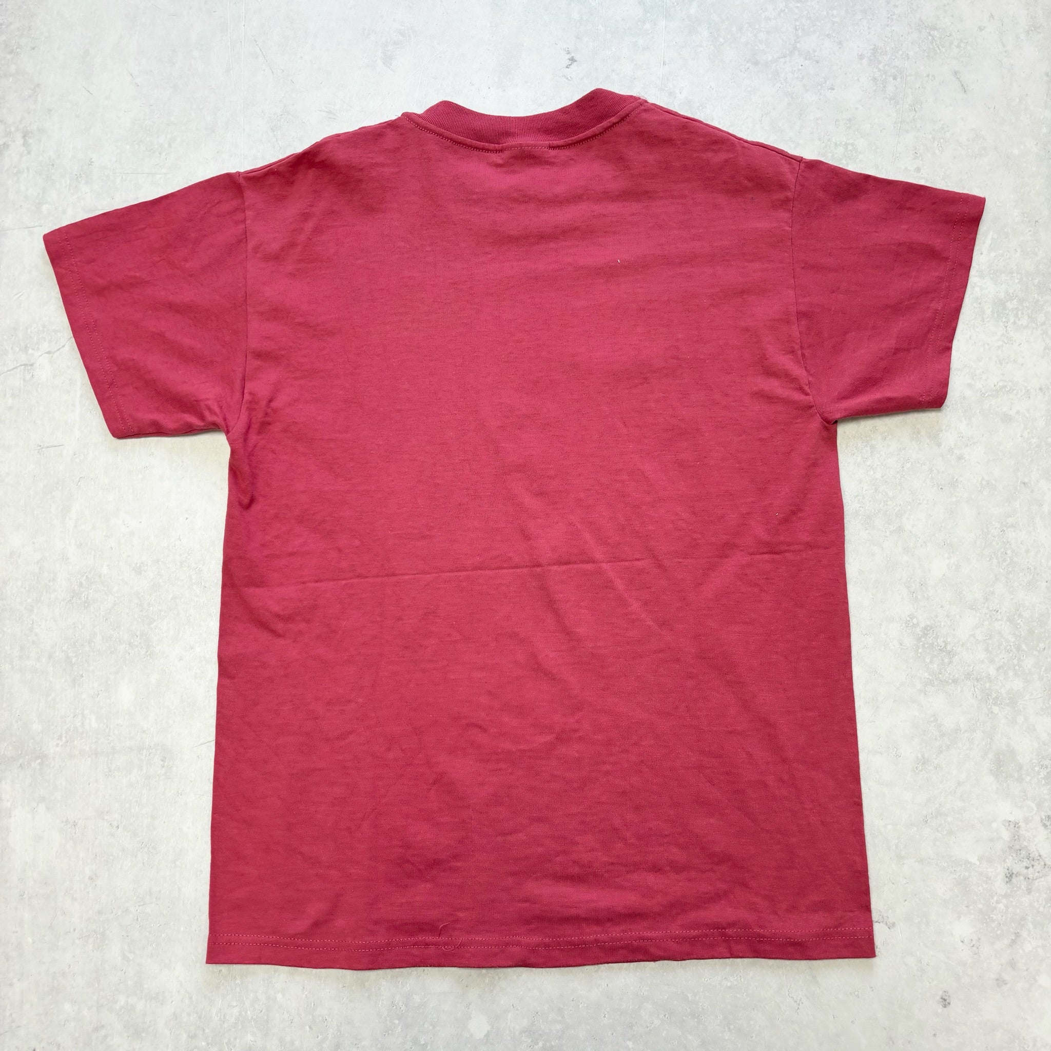 Vintage T Shirt Mens Medium Pink Graphic Print 00s Hanes (E)