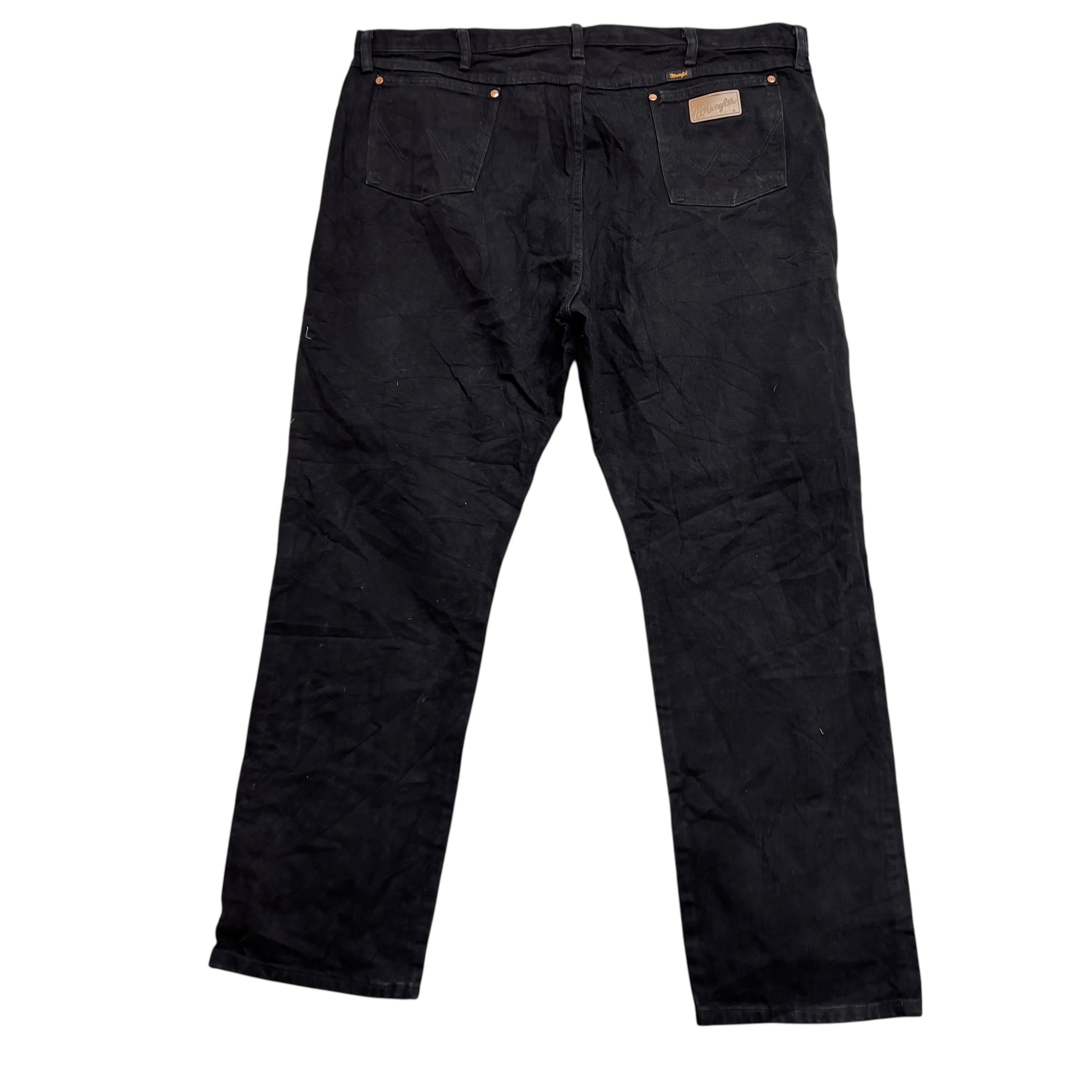 Wrangler Jeans Cowboy Cut W46 L34 Mens Black 13MWZ Original Fit Denim (E)