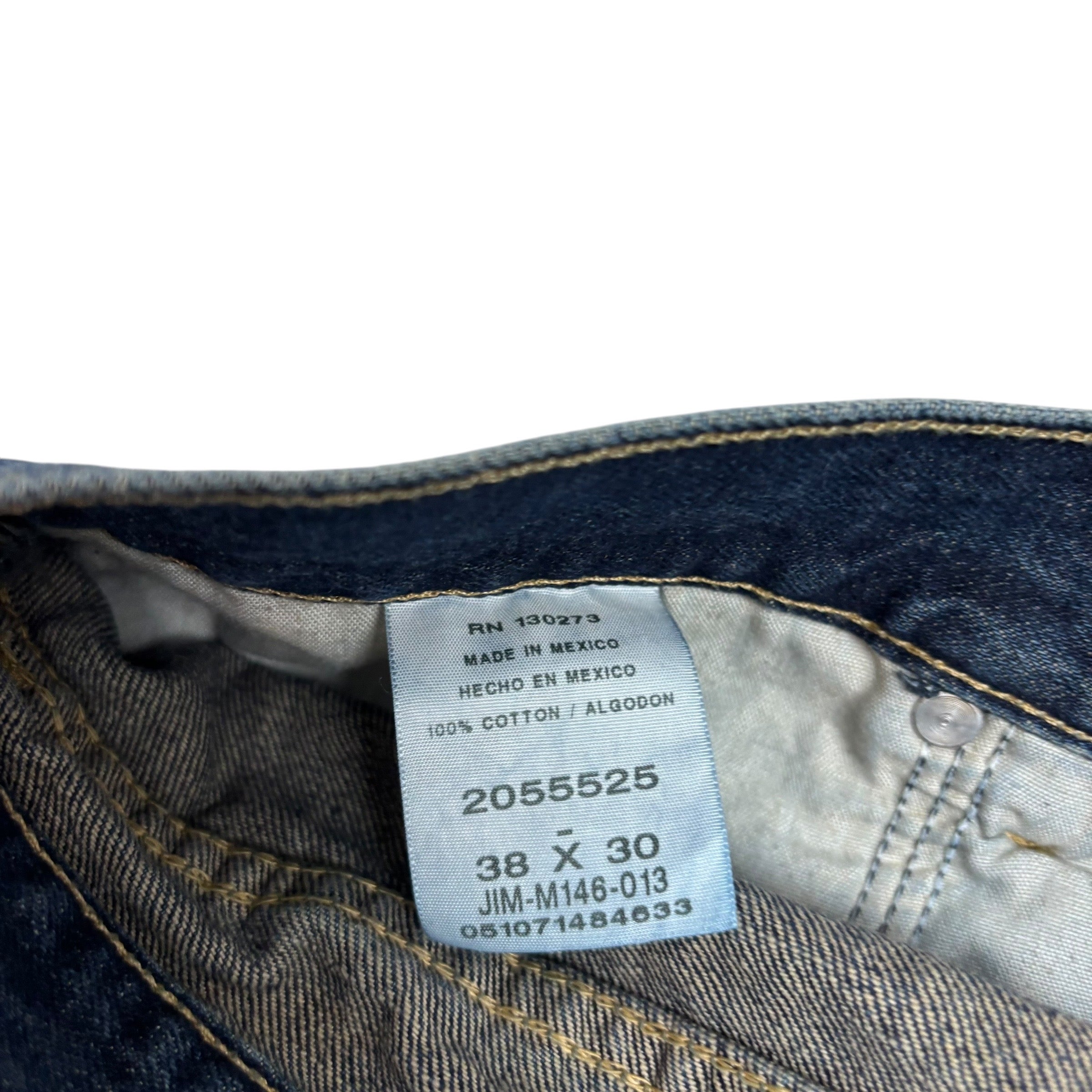 Lee Jeans W38 L30 Mens Dark Blue Baggy Relaxed Straight Fit Denim (E)