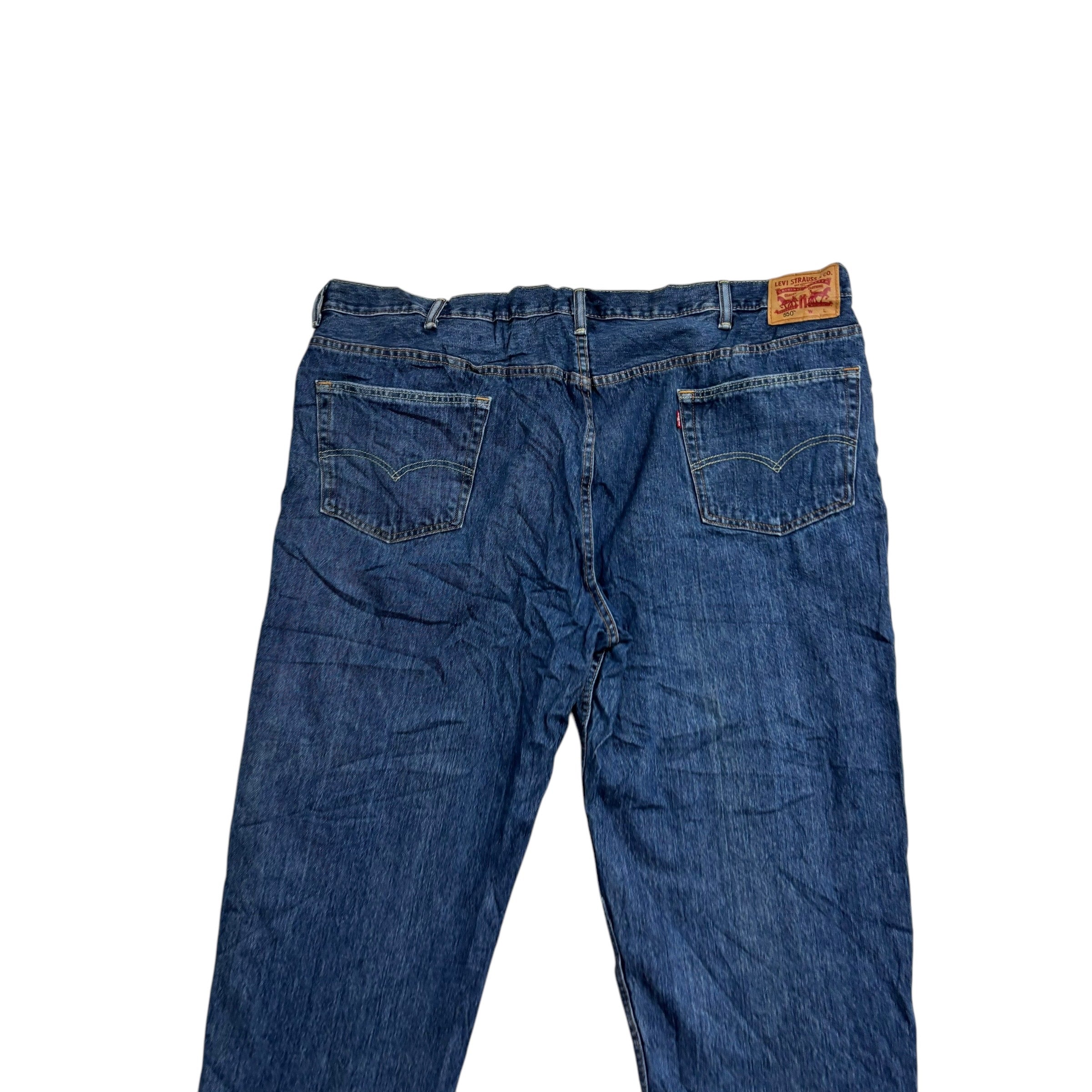 Levis 550 Jeans W50 L29 Mens Mid Blue Baggy Relaxed Straight Fit Denim