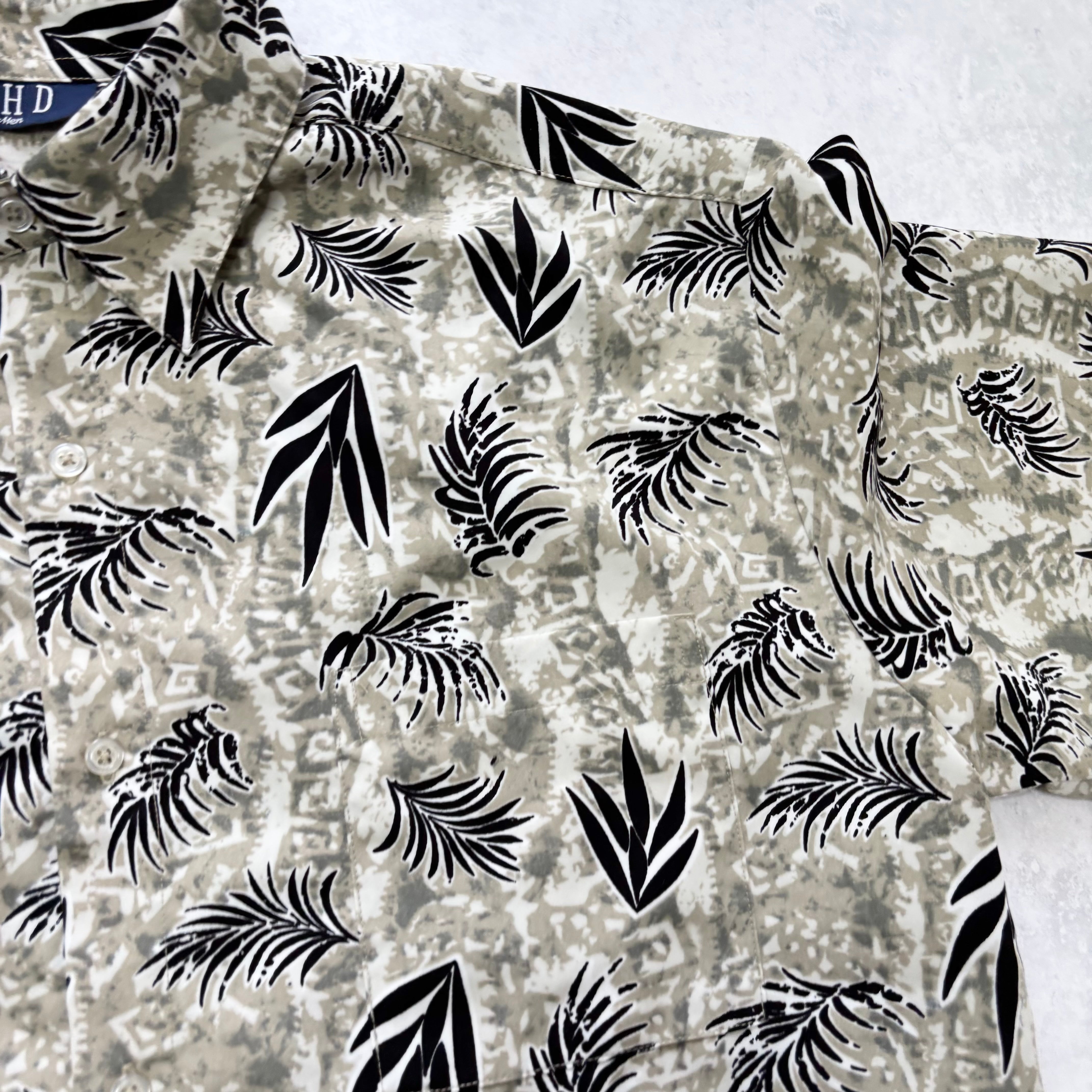 Vintage Hawaiian Shirt Mens Medium Multi Floral Aloha Short Sleeve Polyester (E)