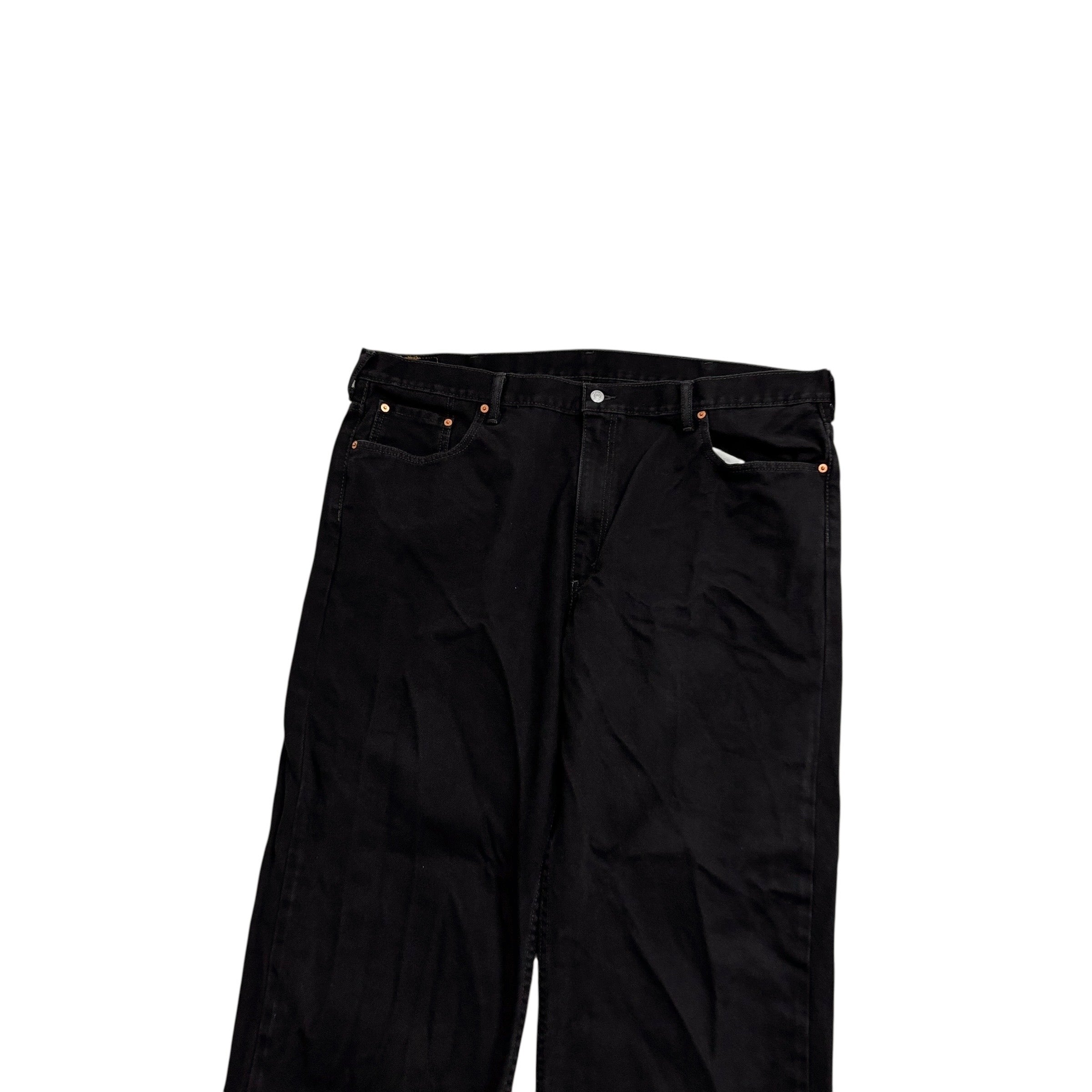 Levis 550 Jeans W44 L34 Mens Black Baggy Relaxed Straight Fit Denim (E)