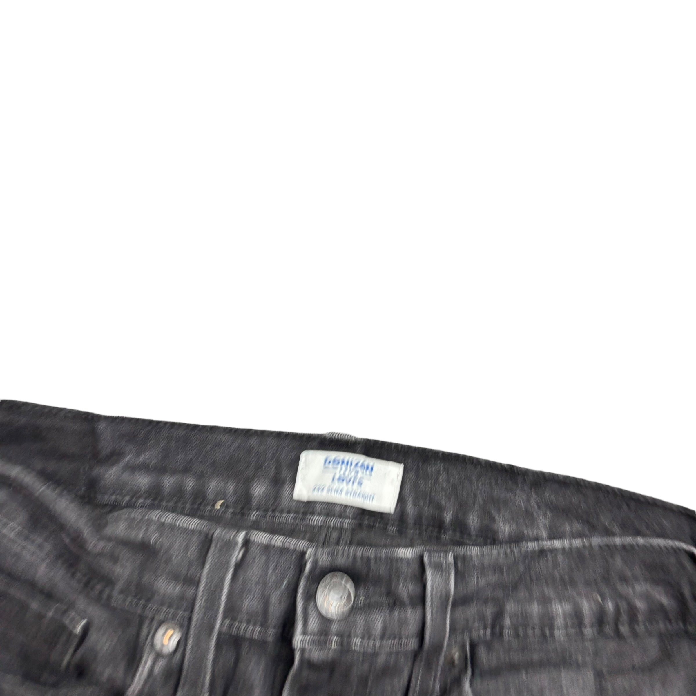 Levis Denizen Jeans W31 L33 Mens Black Slim Straight Fit Stretch Denim (E)