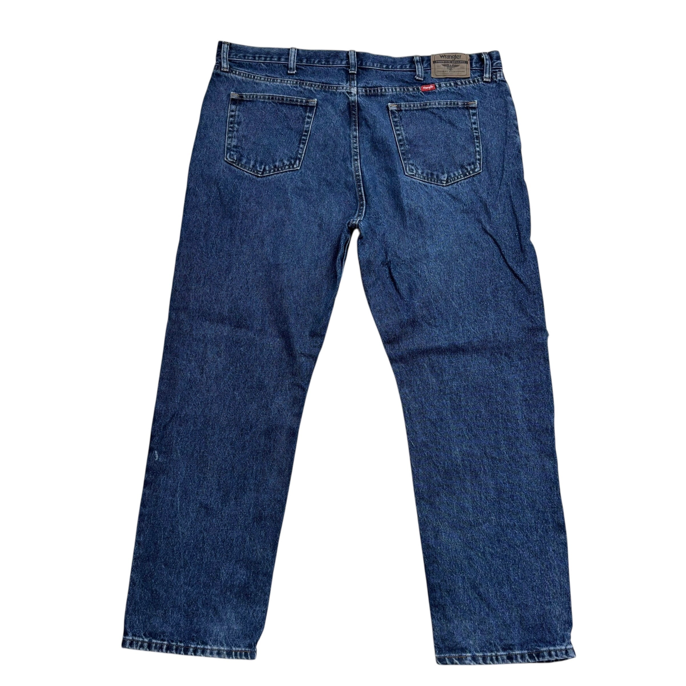 Wrangler Jeans W44 L30 Mens Mid Blue Regular Straight Fit Denim (F)