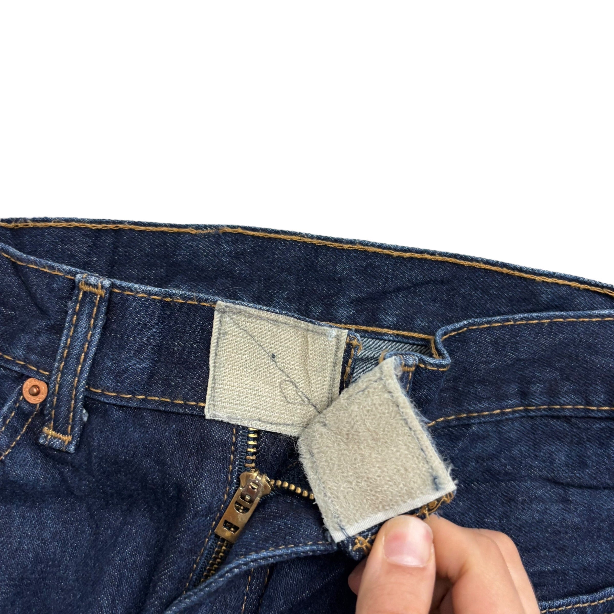 Levis 505 Jeans W32 L30 Mens Dark Blue Regular Straight Fit Denim