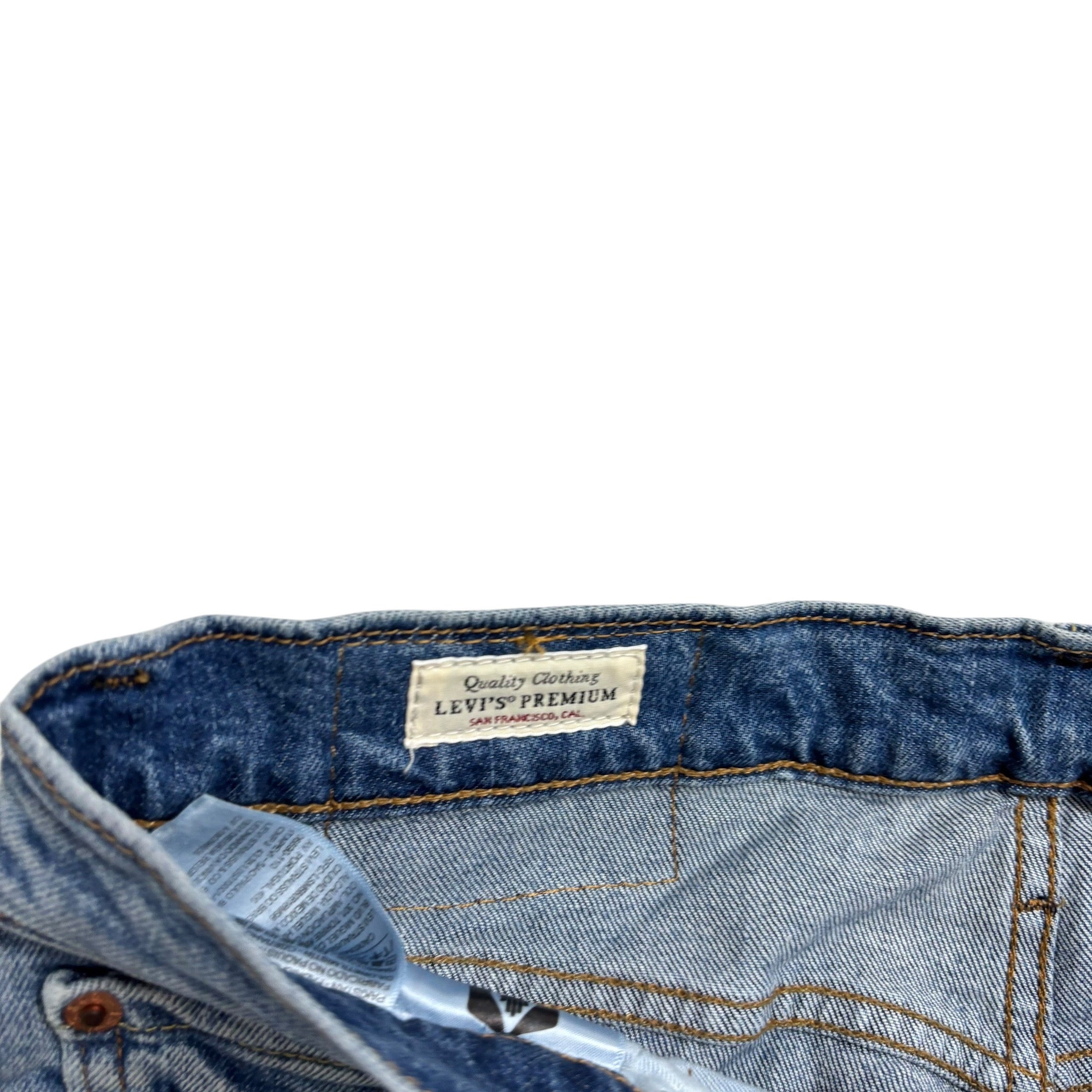 Levis 502 Jeans W30 L26 Mens Light Blue Regular Tapered Fit Stretch Denim (E)