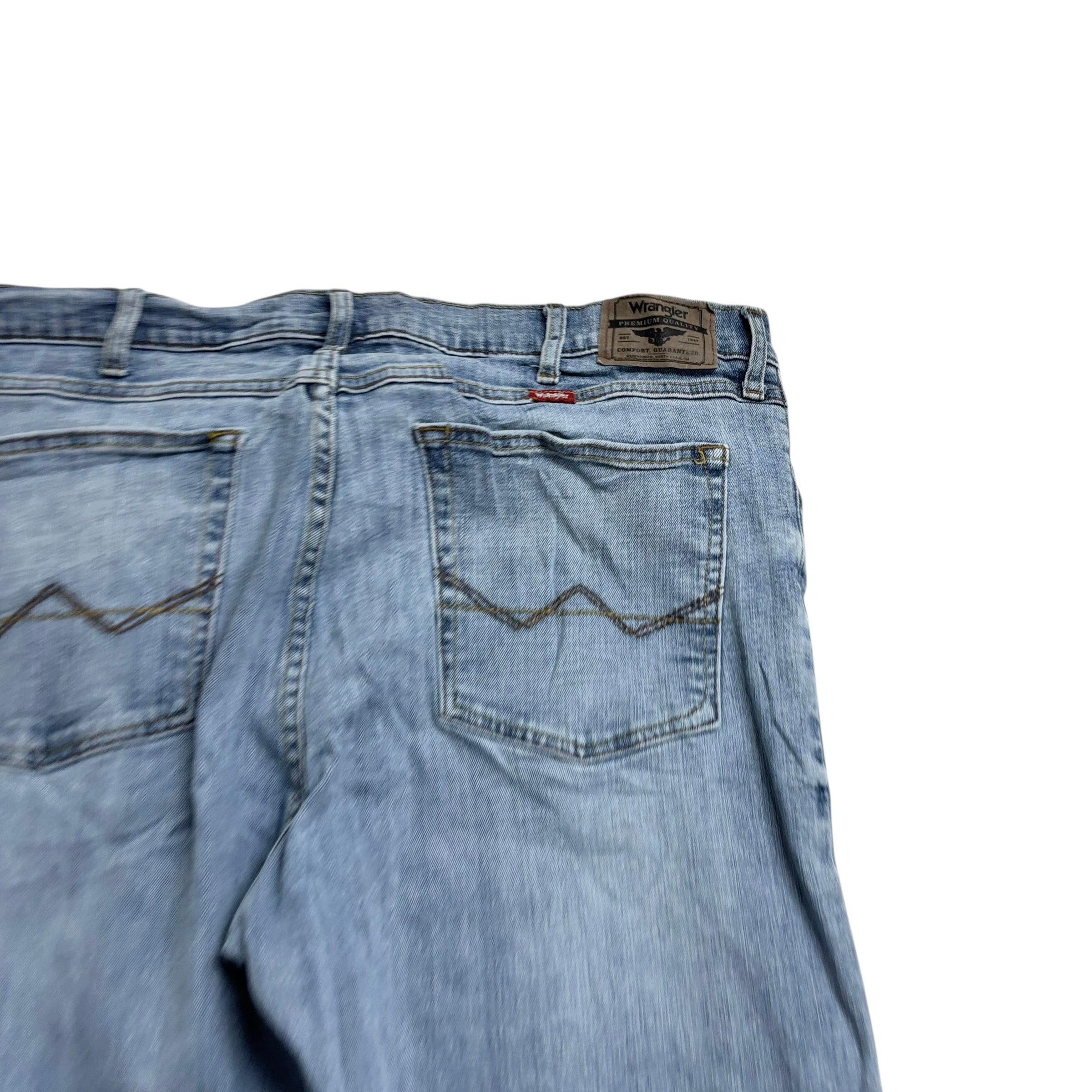 Wrangler Jeans W38 L30 Mens Light Blue Regular Straight Fit Denim (F)