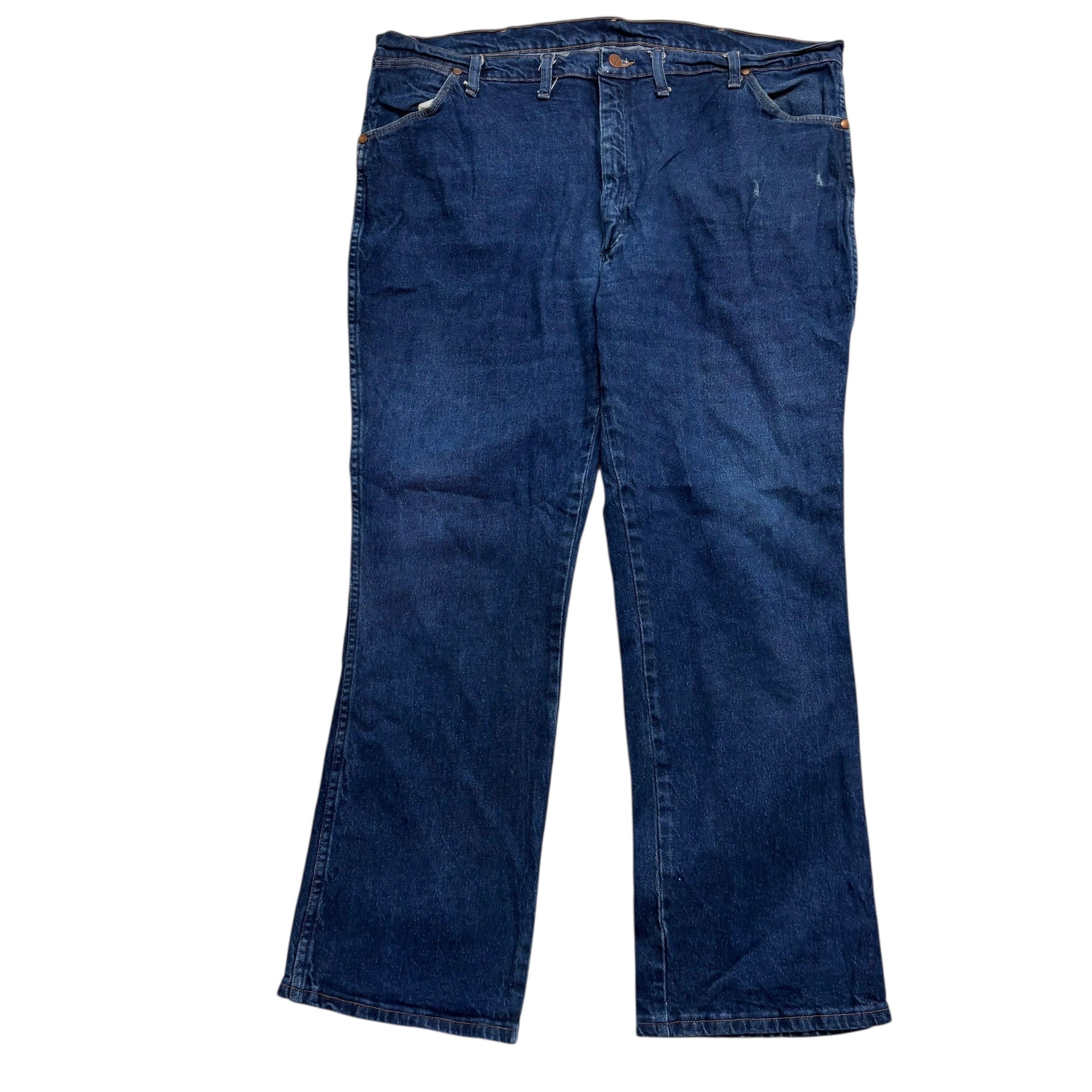 Wrangler Jeans Cowboy Cut W42 L31 Mens Dark Blue 947 Bootcut Fit Stretch