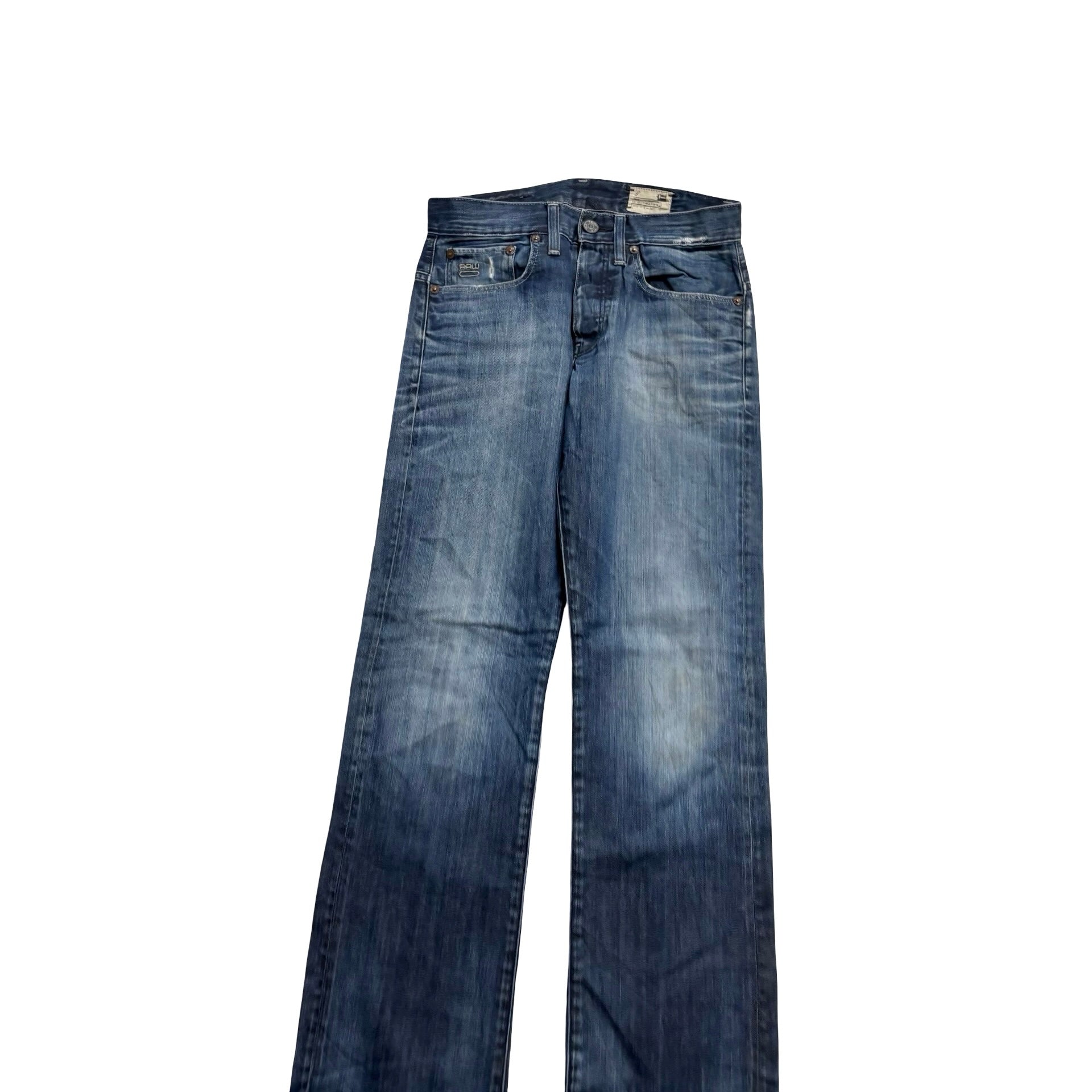 G Star 3301 Straight Jeans W28 L32 Mens Dark Blue Regular Fit Denim