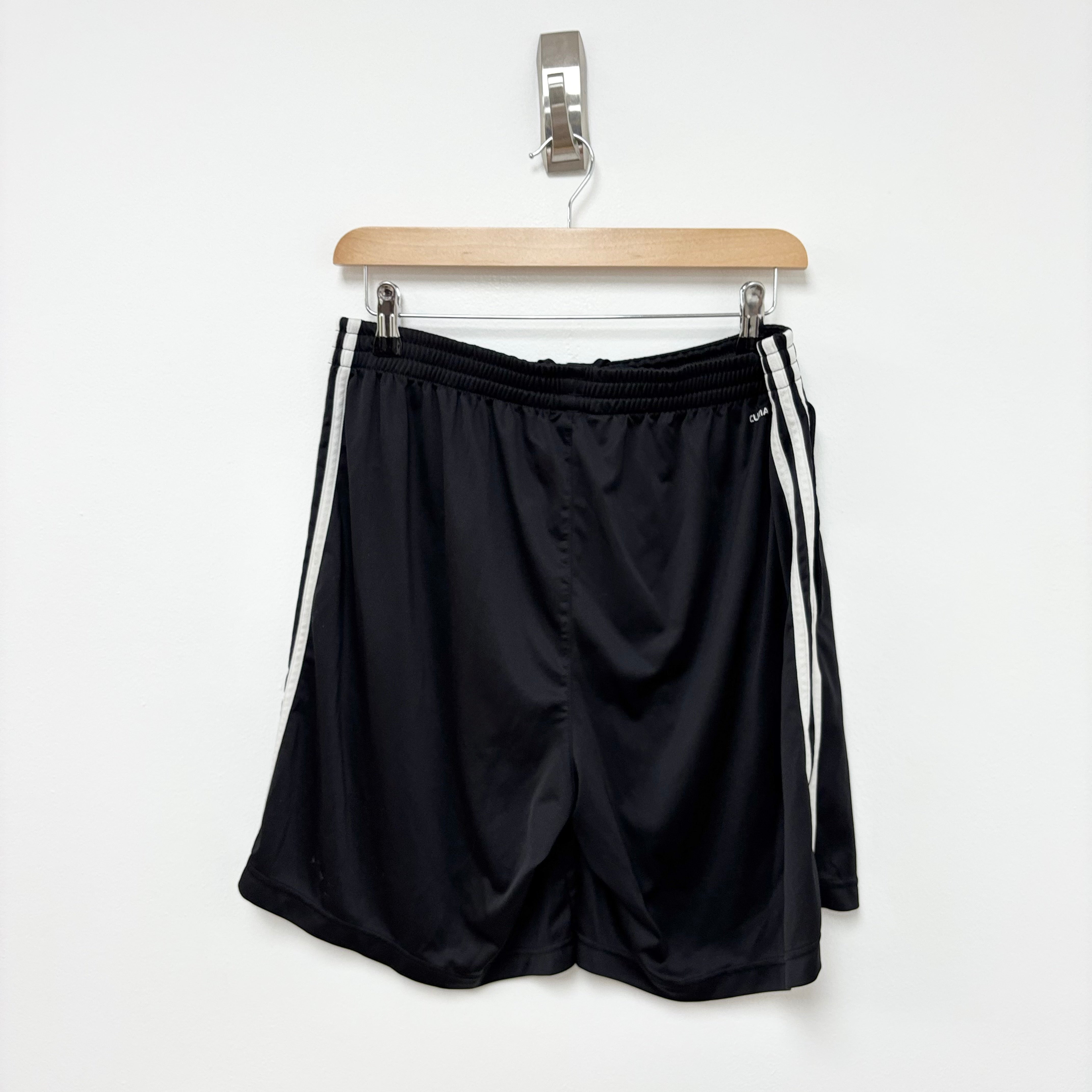 Adidas Shorts Mens Medium Black Sports Running Gym Athletic Pockets