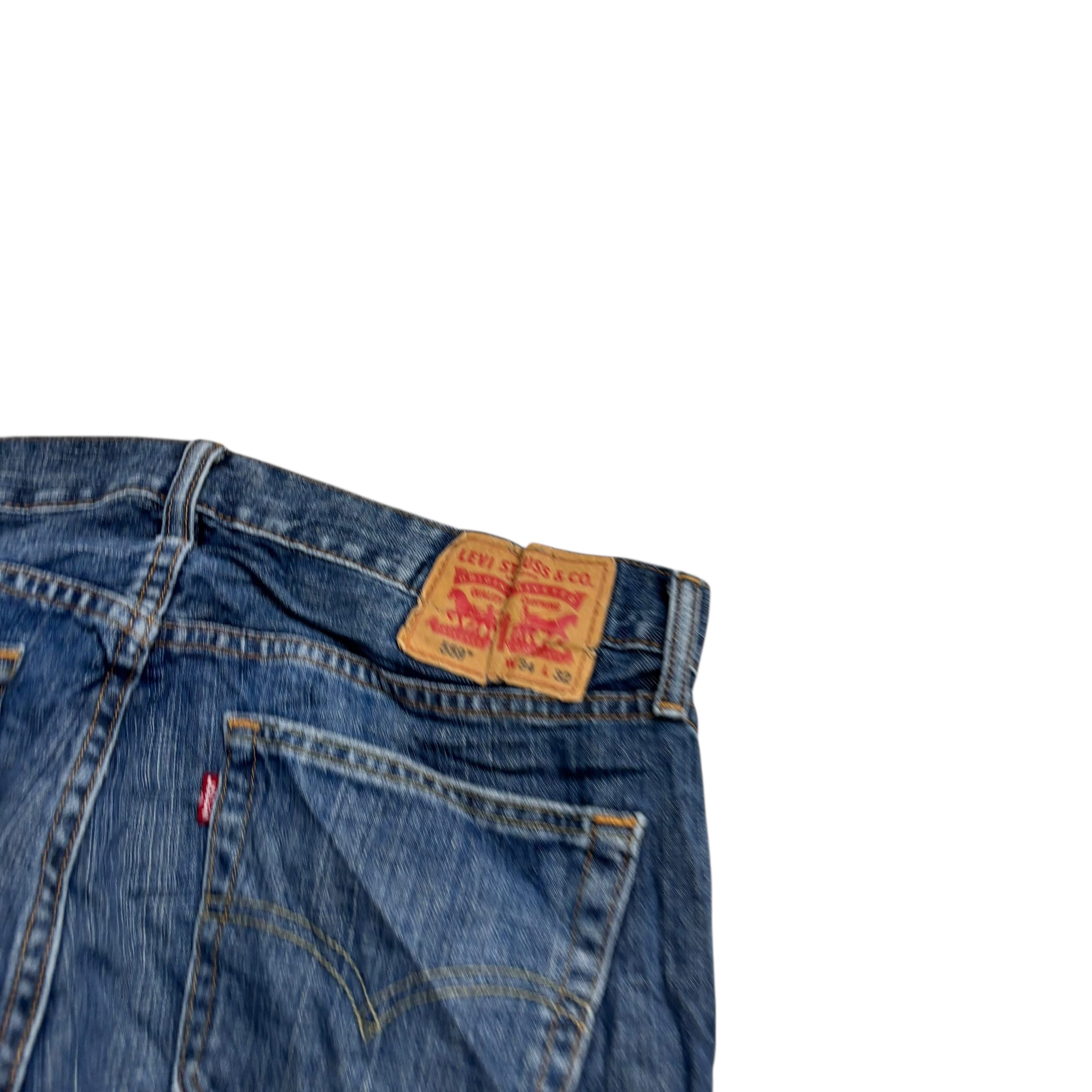 Levis 559 Jeans W34 L32 Mens Mid Blue Baggy Relaxed Straight Fit Denim