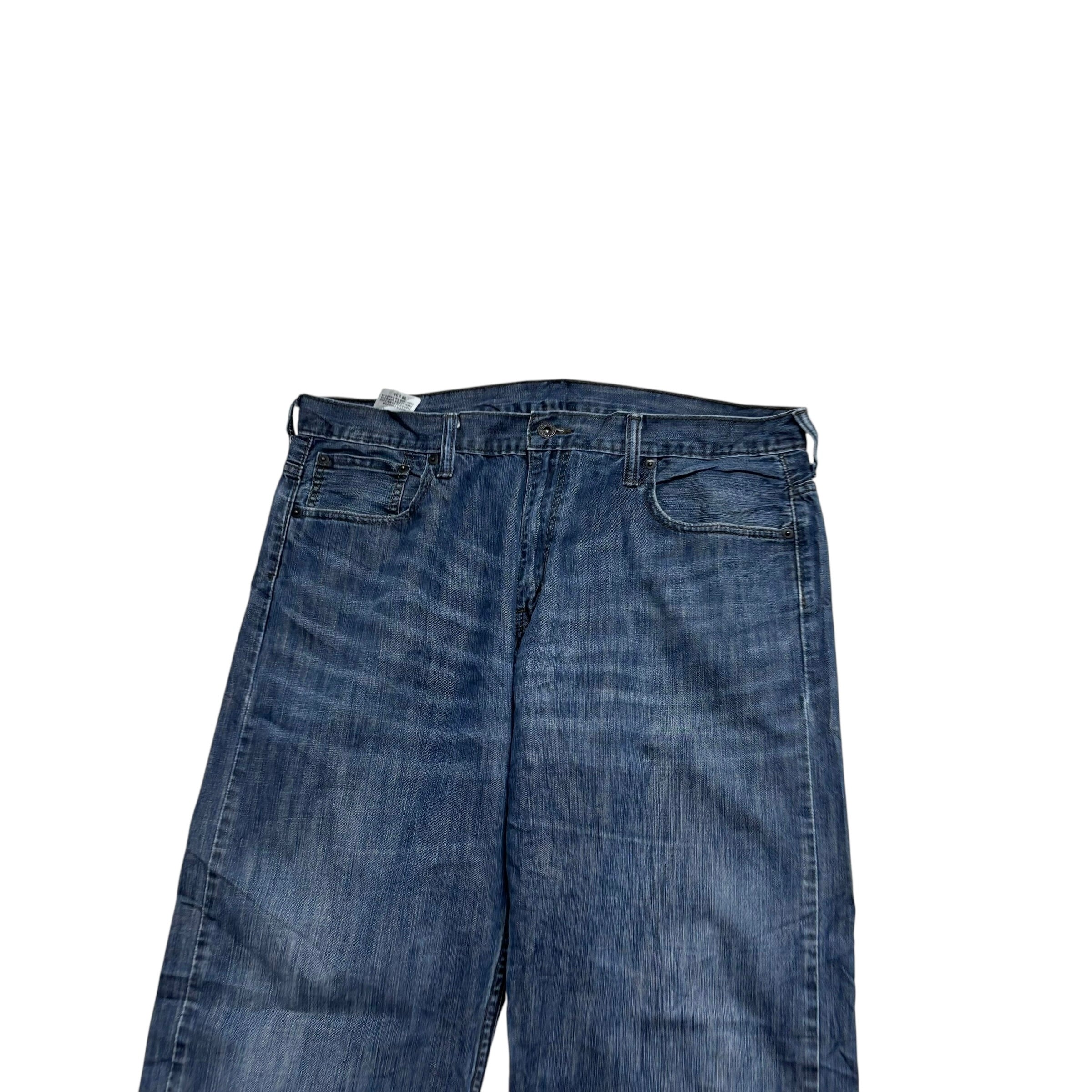 Levis 569 Jeans W36 L33 Mens Dark Blue Baggy Relaxed Straight Vintage Denim (E)