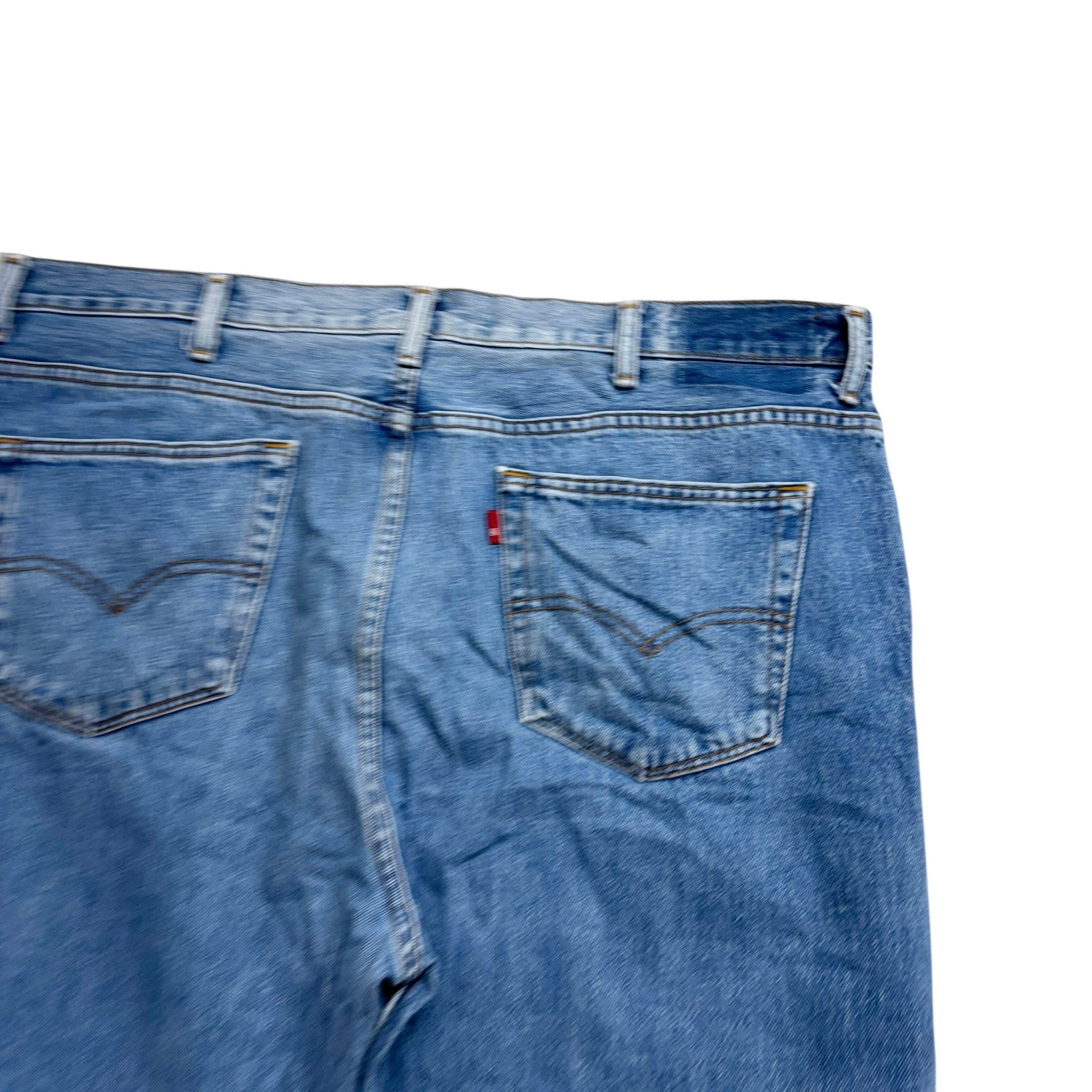 Levis 504 Jeans W40 L30 Mens Light Blue Regular Straight Fit Denim