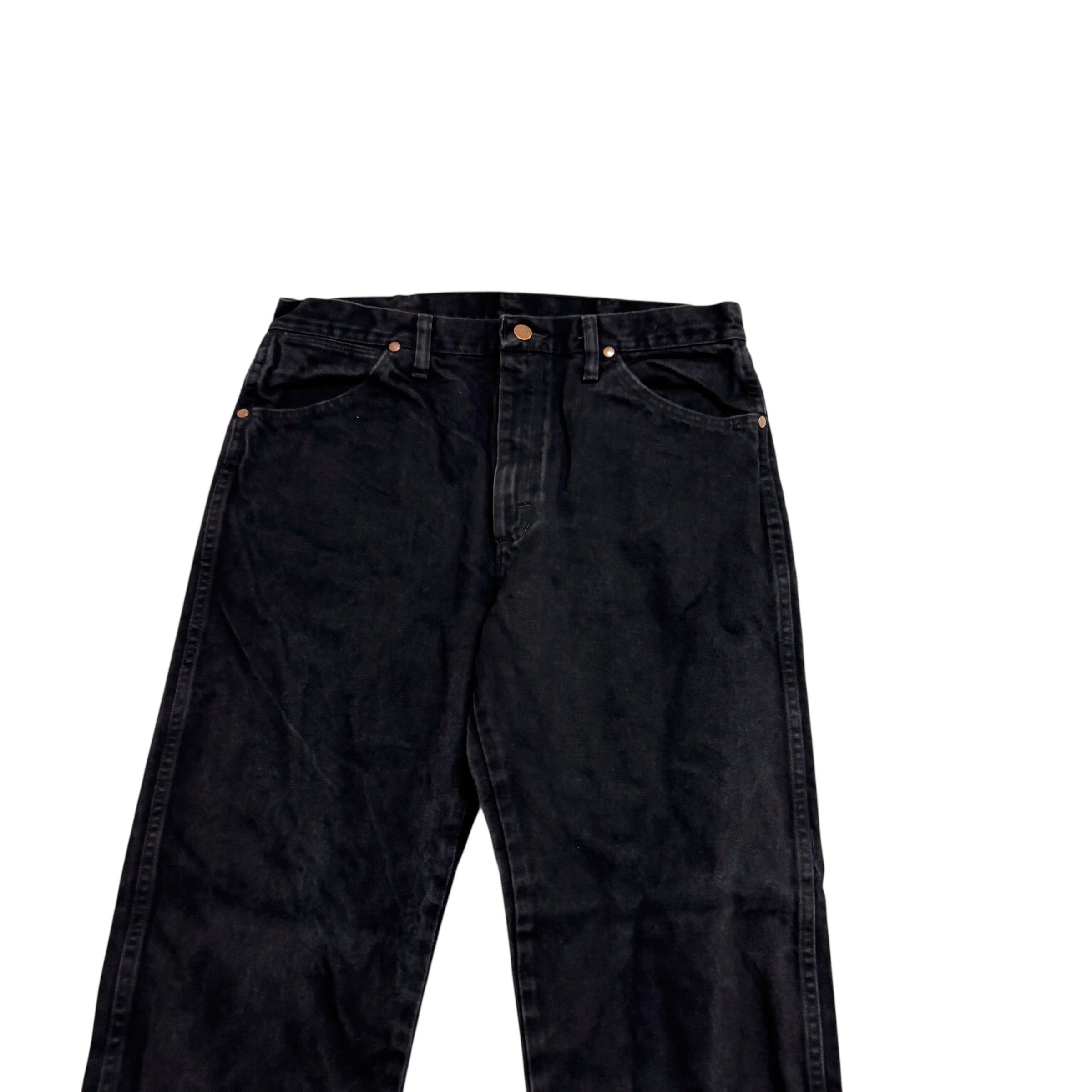 Wrangler Jeans Cowboy Cut W34 L34 Mens Black 13MWZ Original Fit Denim