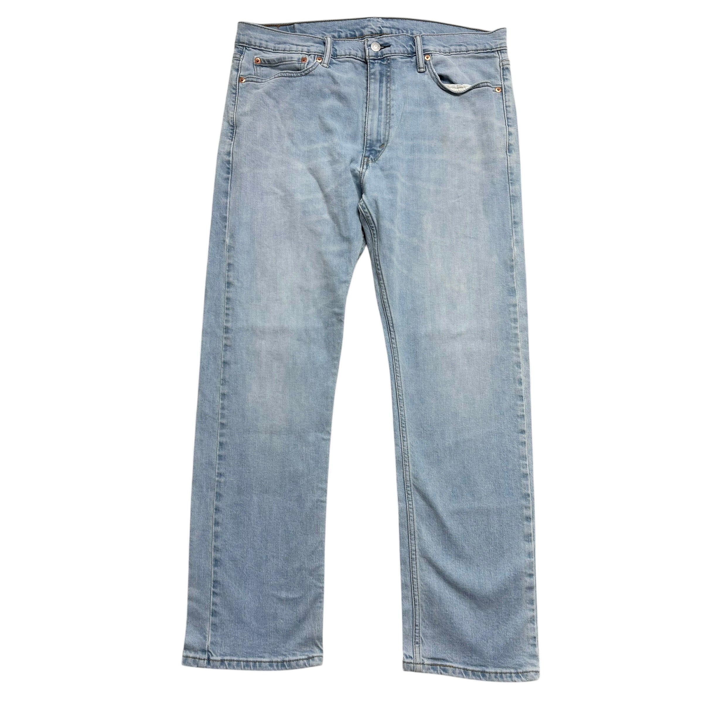 Levis 513 Jeans W36 L30 Mens Light Blue Slim Straight Fit Stretch Denim