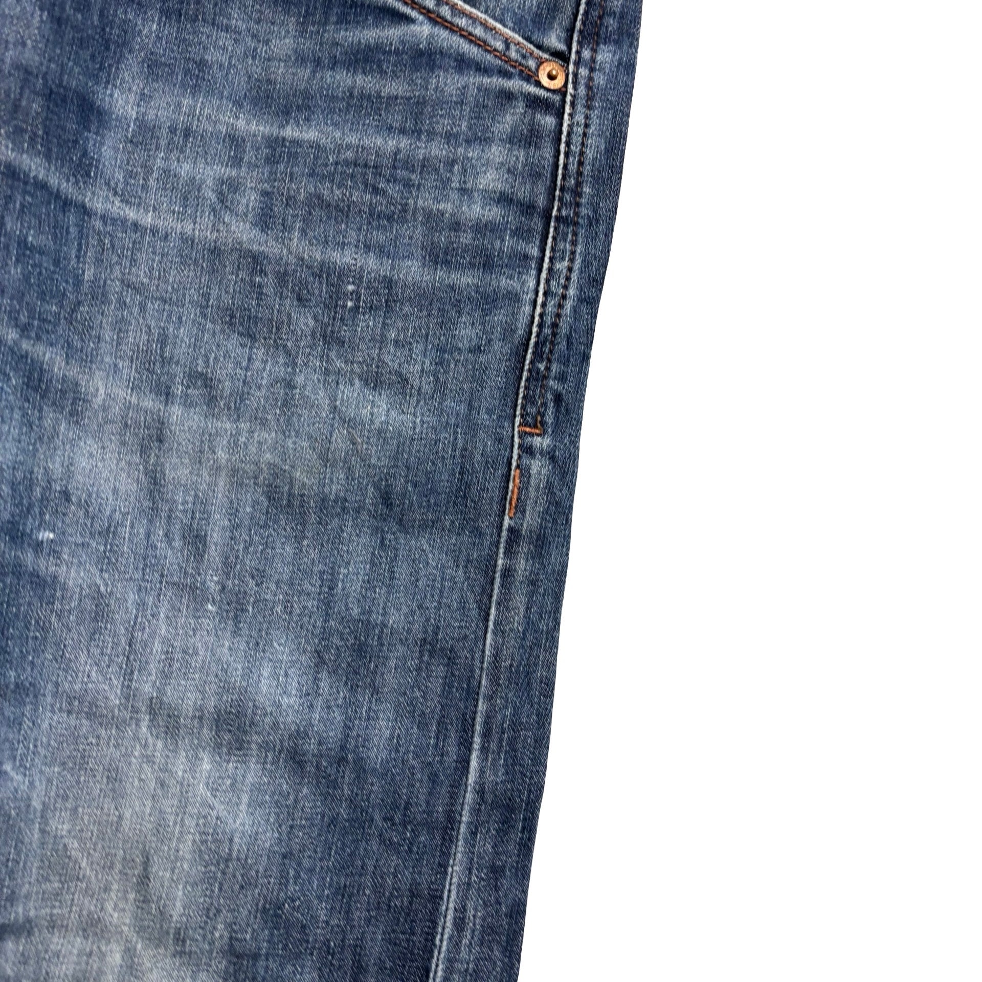 Diesel Krooley Jeans W31 L34 Mens Dark Blue Slim Carrot Fit Denim