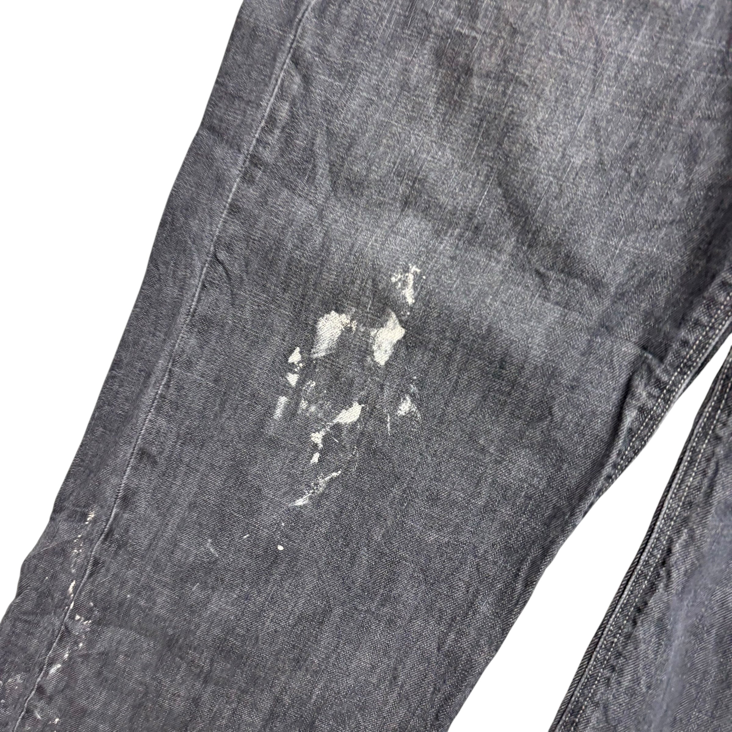 Levis 569 Jeans W38 L33 Mens Grey Baggy Relaxed Straight Fit Vintage Denim (F)