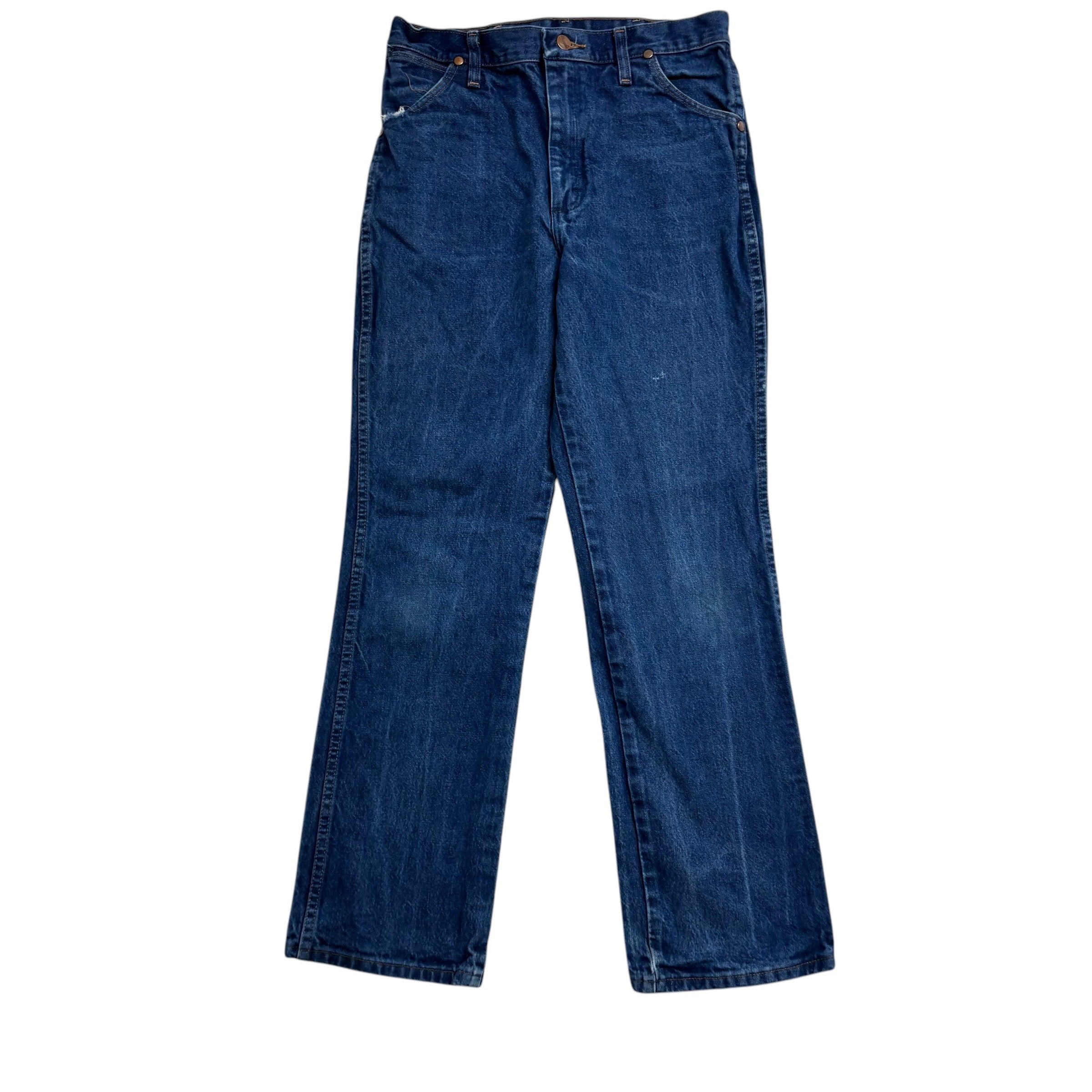 Wrangler Jeans Cowboy Cut W28 L30 Mens Mid Blue 13MWZ Original Fit Denim