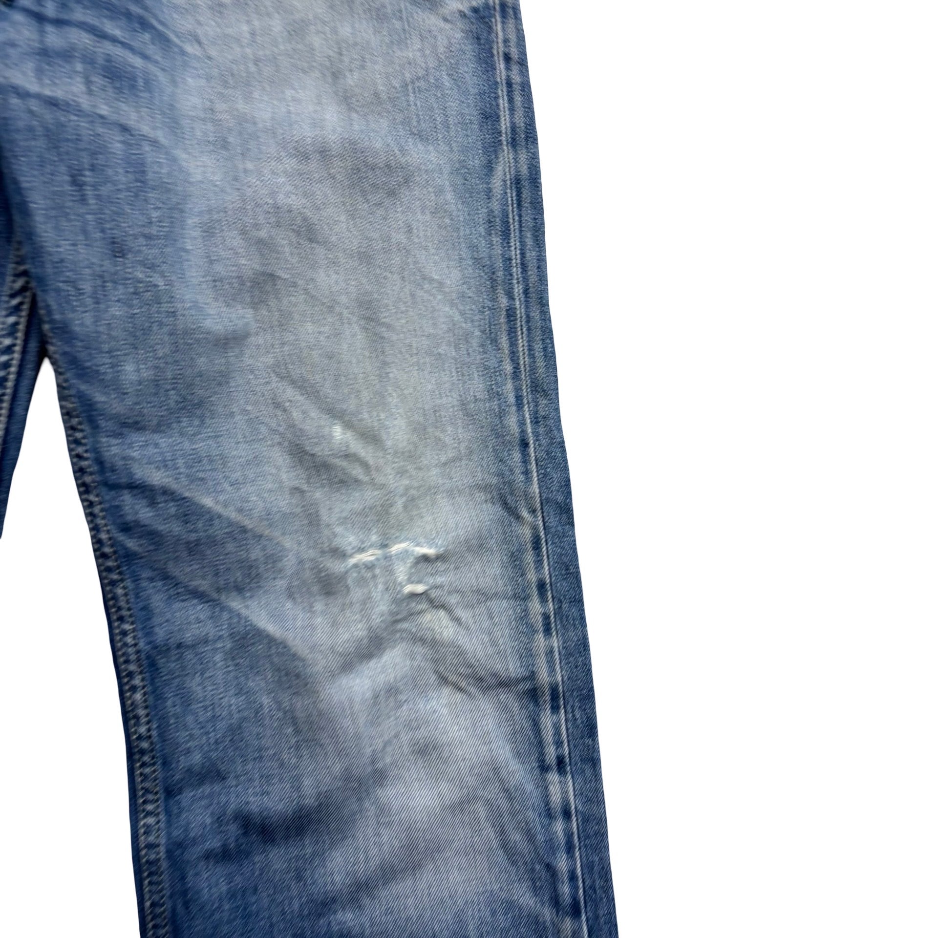 Diesel Larkee Jeans W32 L33 Mens Mid Blue Regular Straight Fit Denim