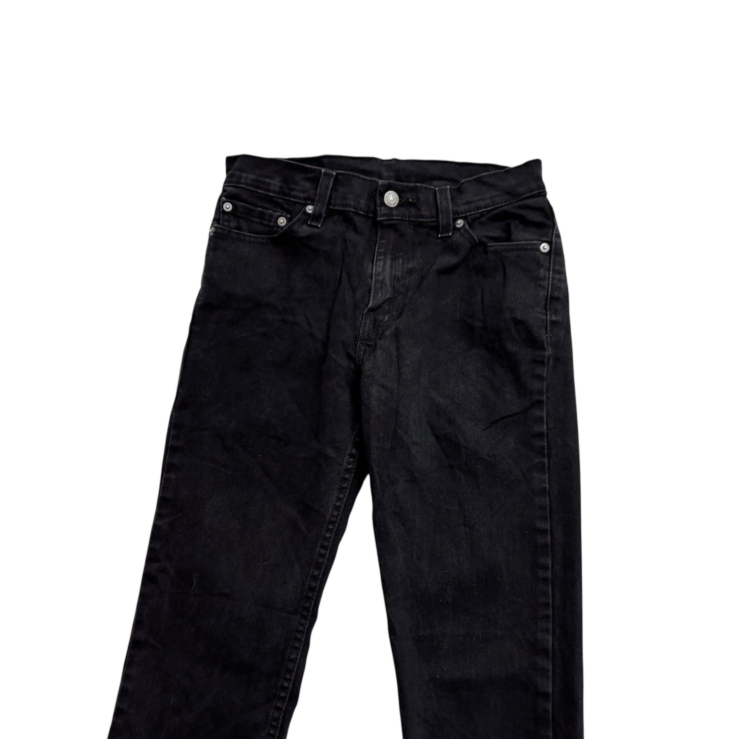 Levis 511 Jeans W28 L32 Mens Black Slim Fit Stretch Denim (E)