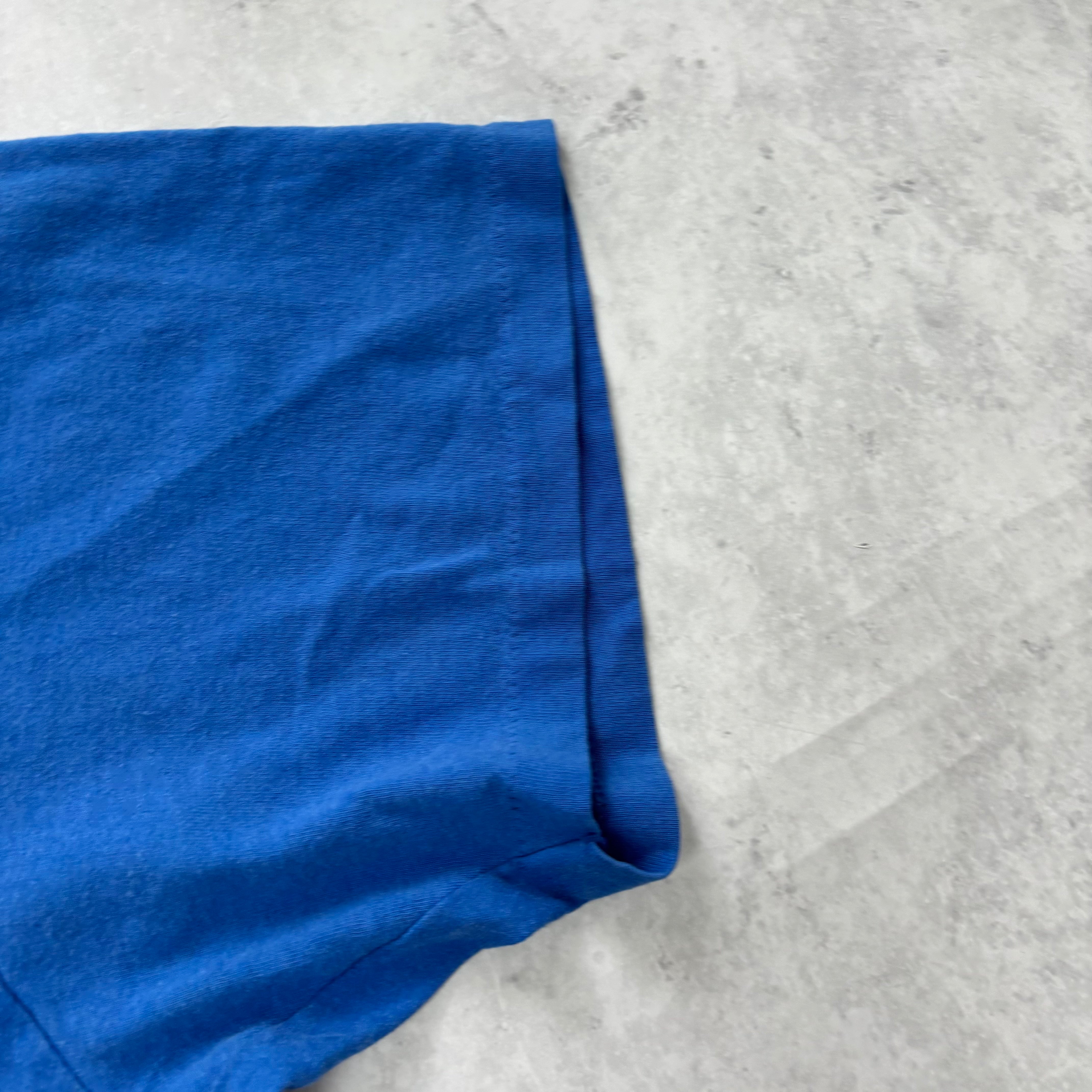 Vintage T Shirt Mens XXL Blue Single Stitch Graphic Print 90s USA (E)