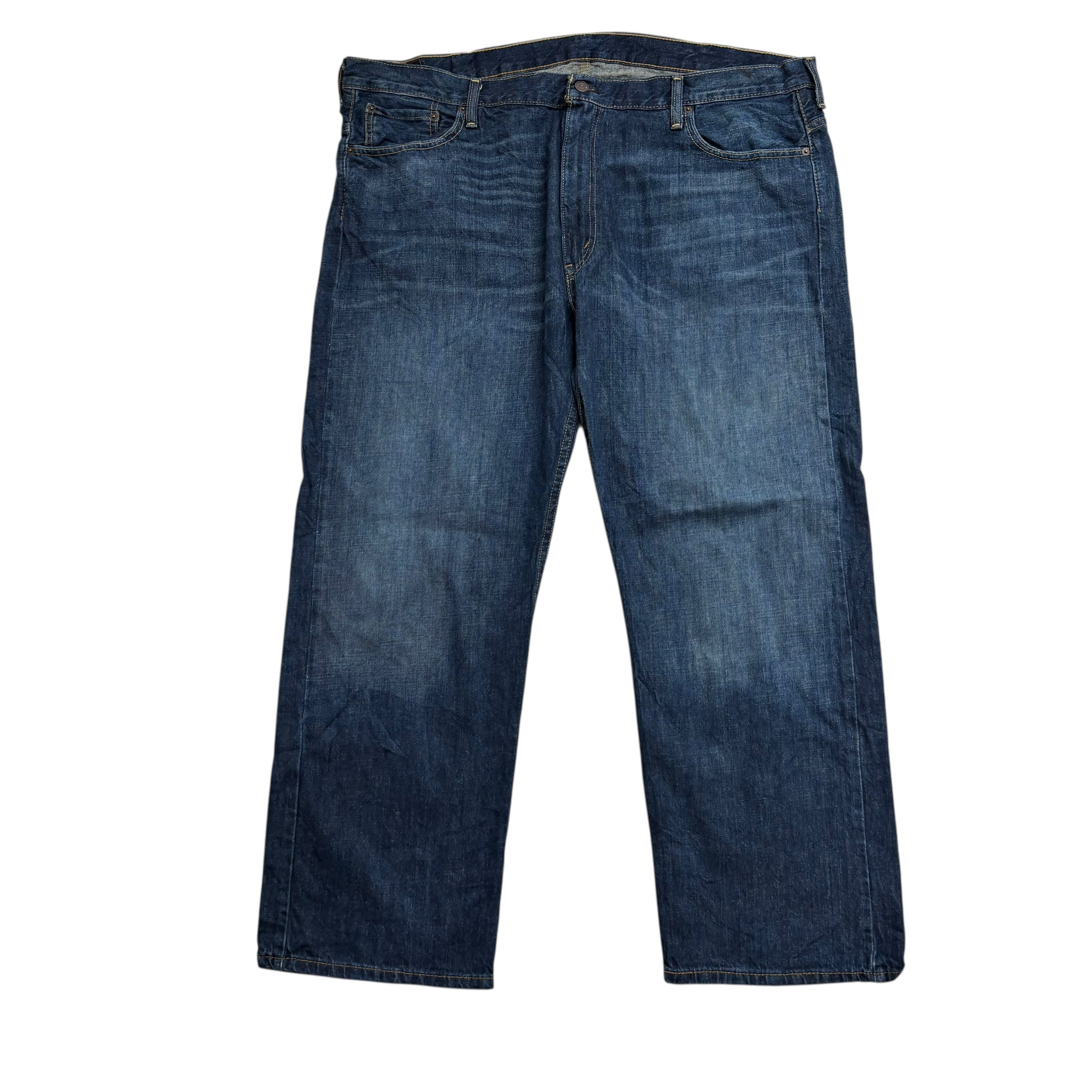 Levis 569 Jeans W42 L30 Mens Dark Blue Baggy Relaxed Straight Fit Vintage Denim