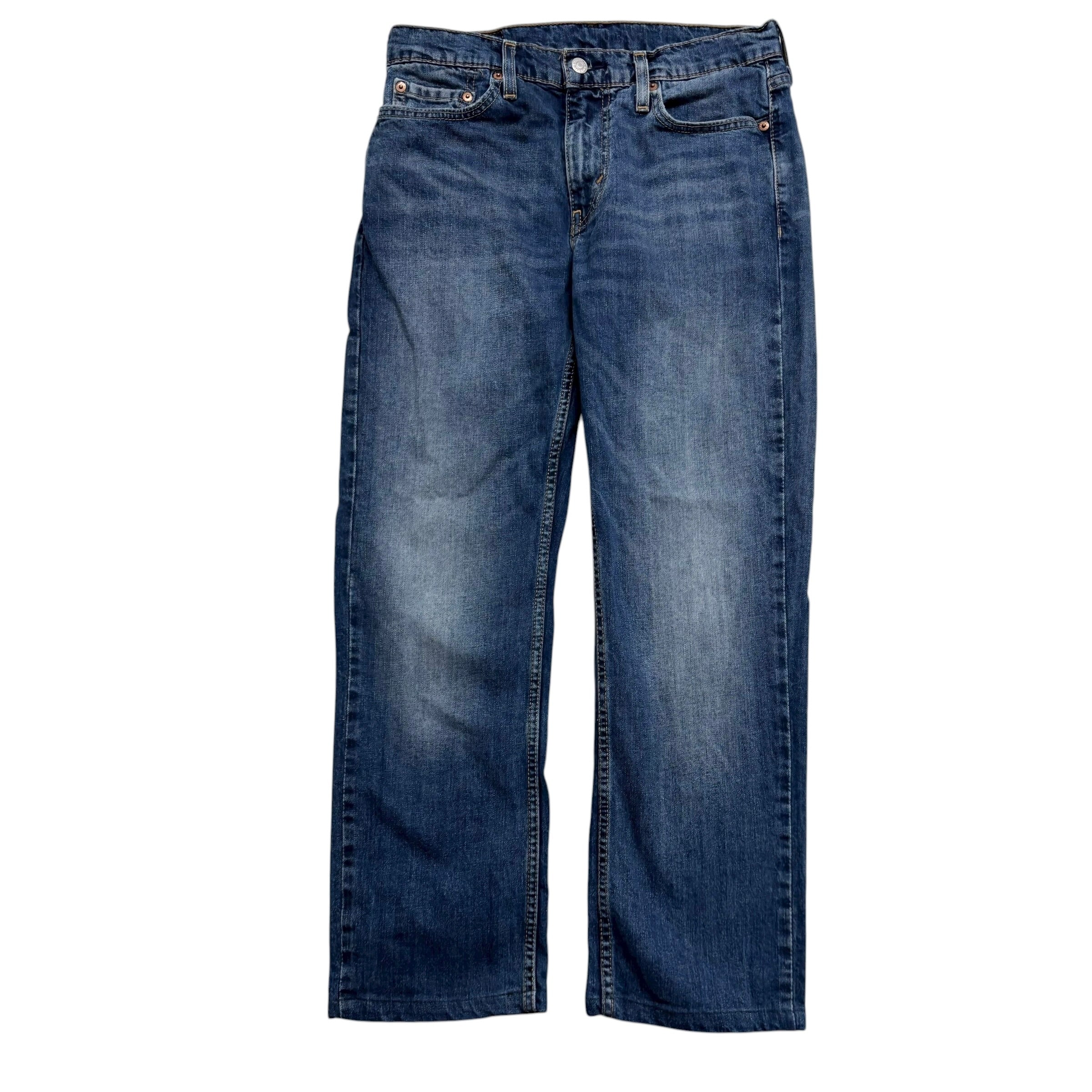 Levis 514 Jeans W30 L25 Mens Mid Blue Regular Straight Fit Stretch Denim