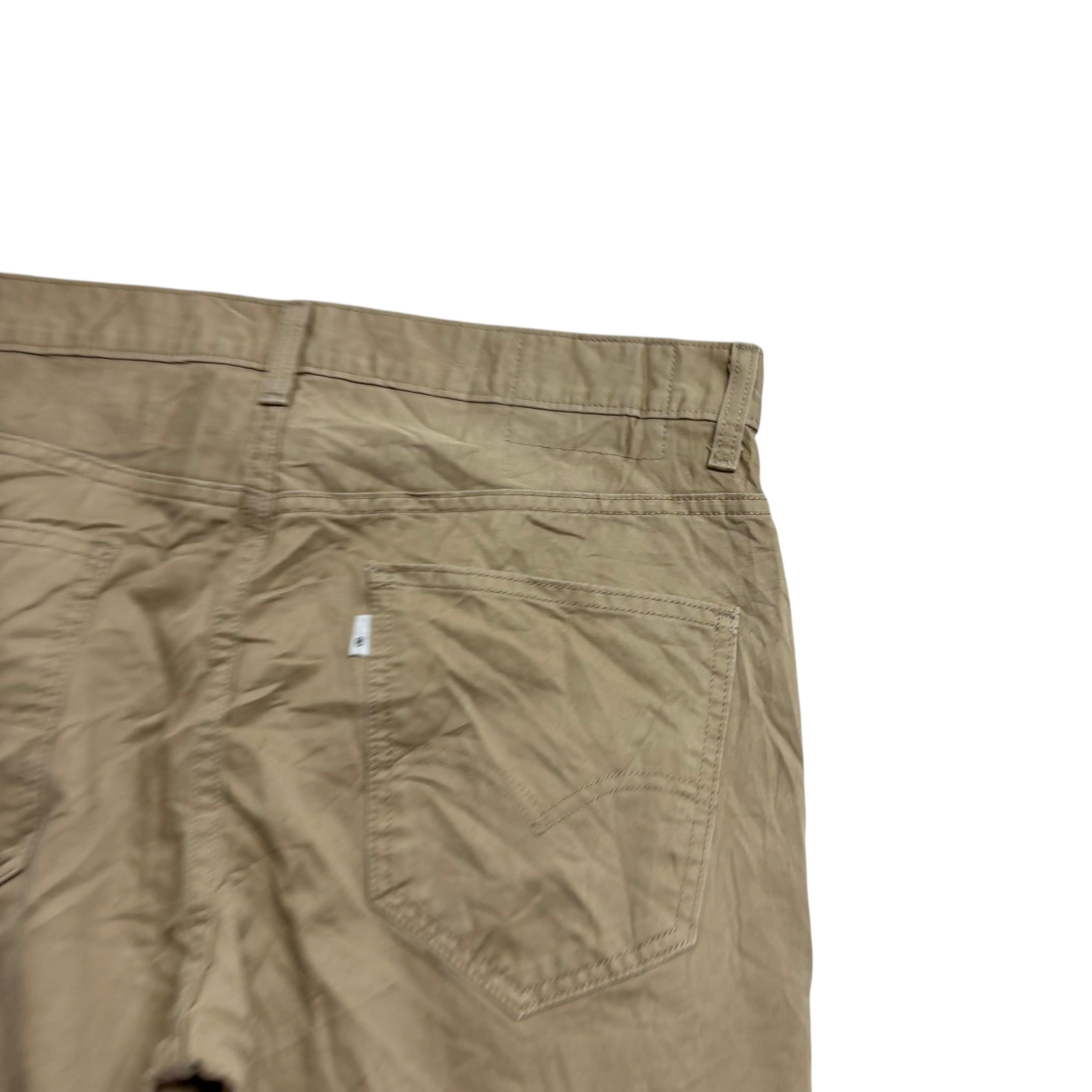 Levis Chino Trousers W34 L30 Mens Beige Regular Tapered Fit Pants (E)