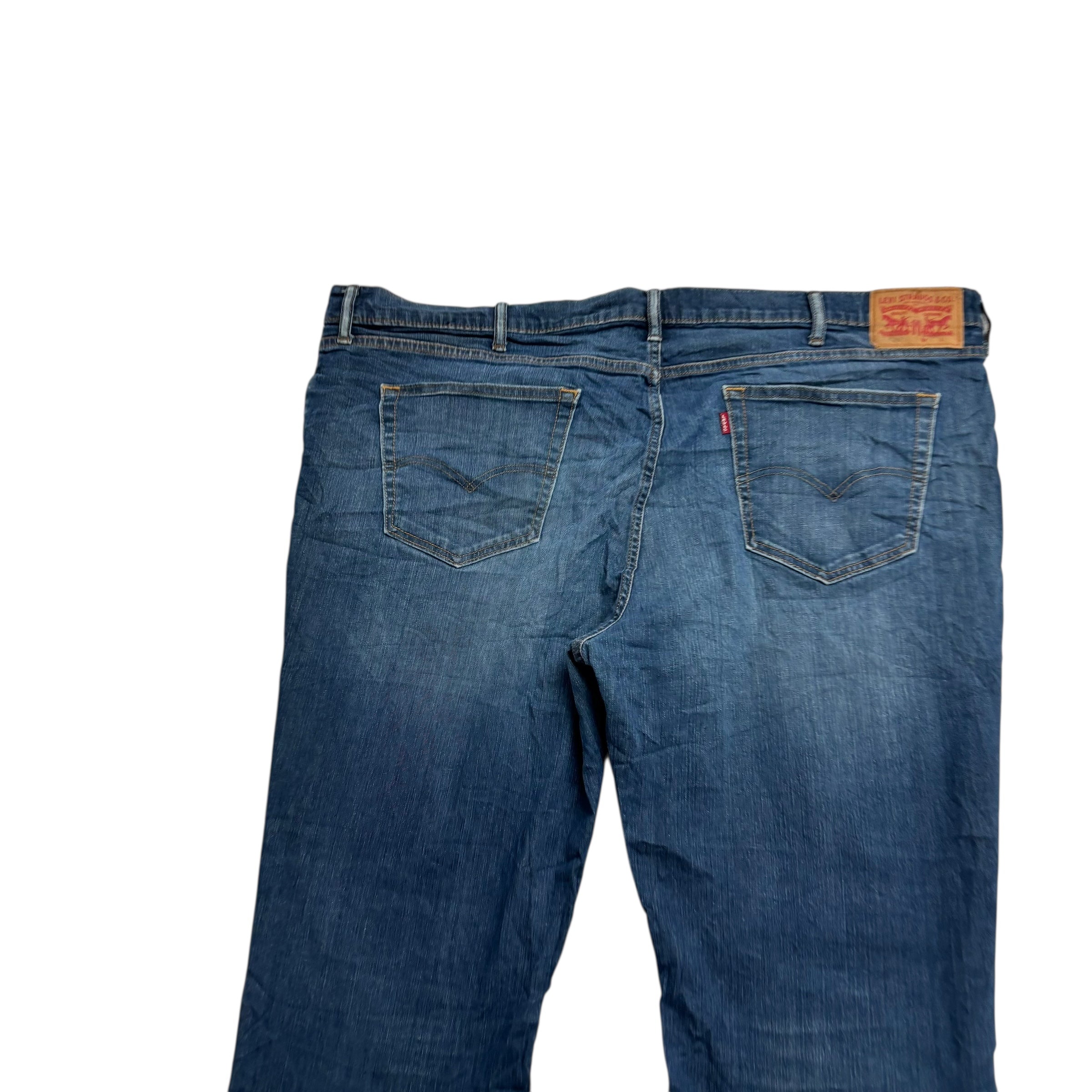 Levis 541 Jeans W48 L29 Mens Dark Blue Athletic Tapered Fit Stretch Denim (E)