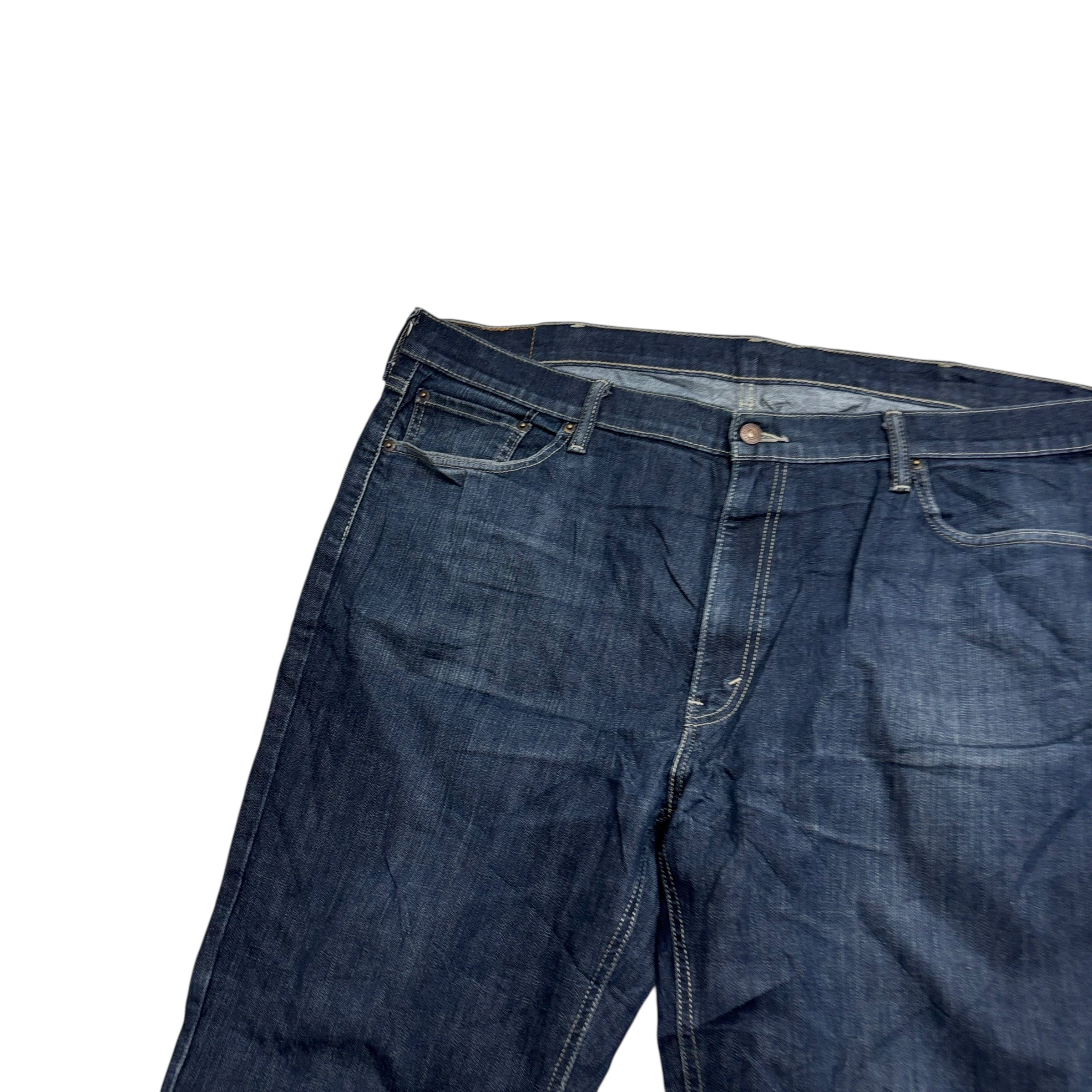 Levis 541 Jeans W44 L34 Mens Dark Blue Athletic Tapered Fit Stretch Denim