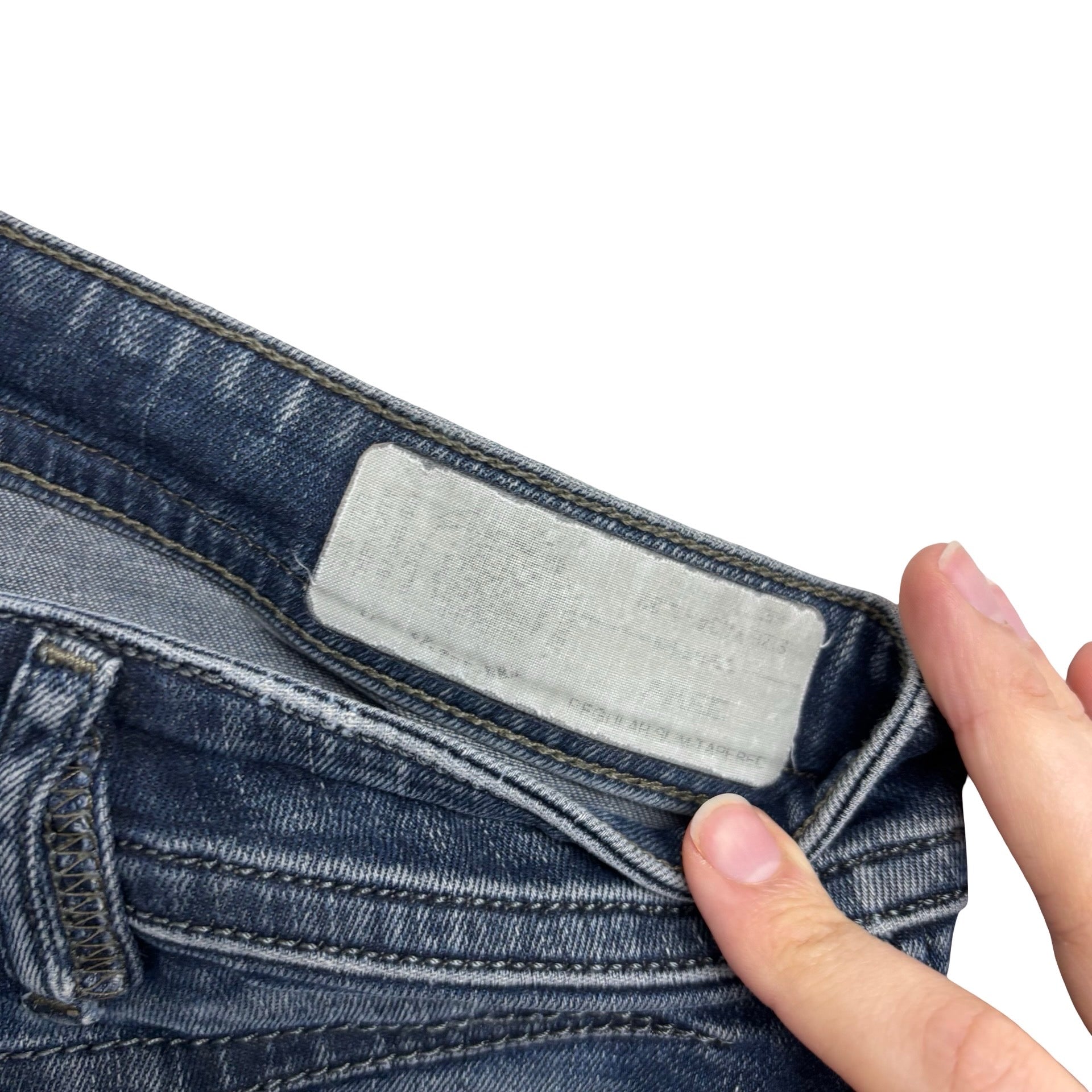 Diesel Akee Jeans W34 L31 Mens Navy Blue Slim Tapered Fit Stretch Denim (F)