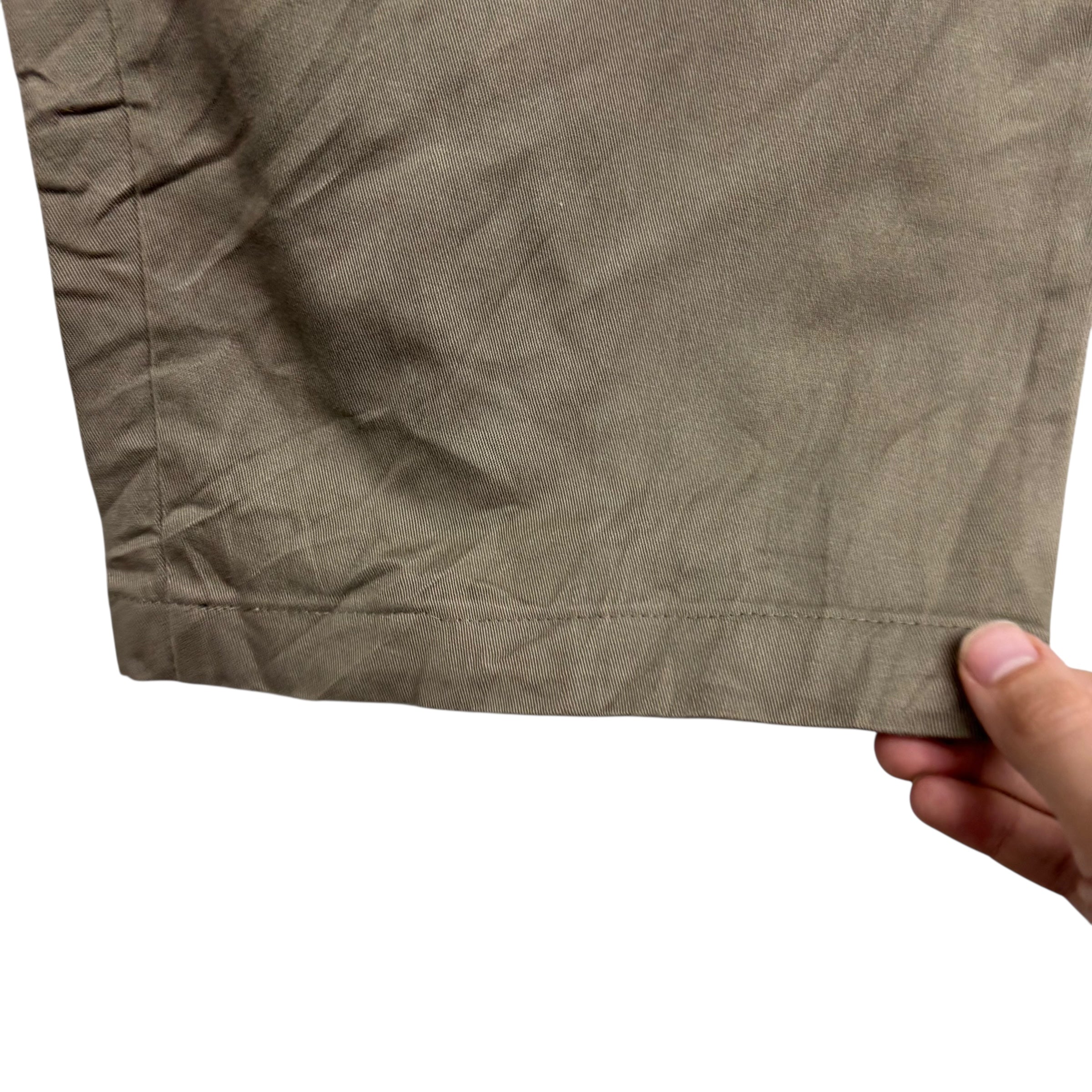 Wrangler Trousers W40 L27 Mens Green Relaxed Straight Fit Stretch Pants (E)