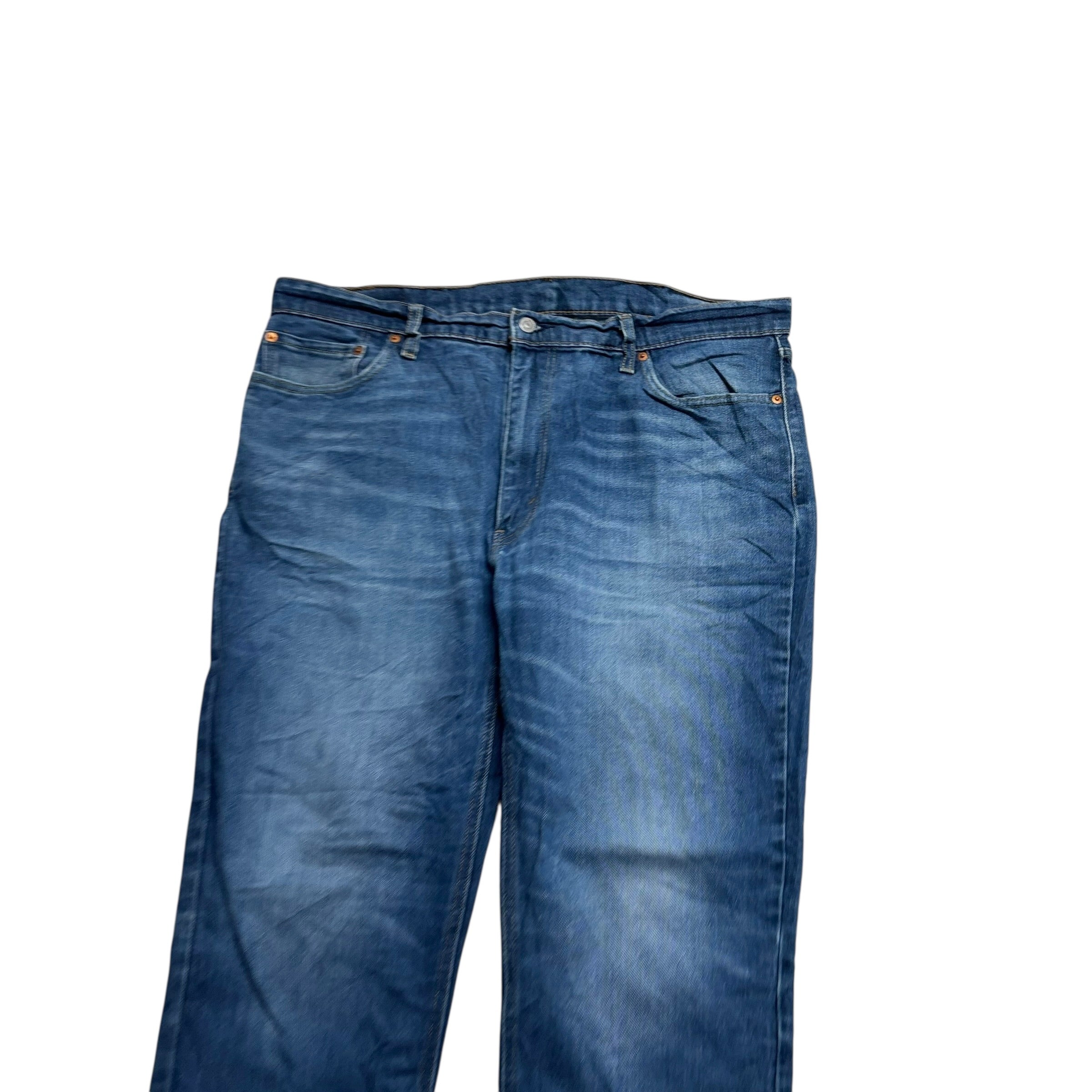 Levis 541 Jeans W40 L32 Mens Dark Blue Athletic Tapered Fit Stretch Denim