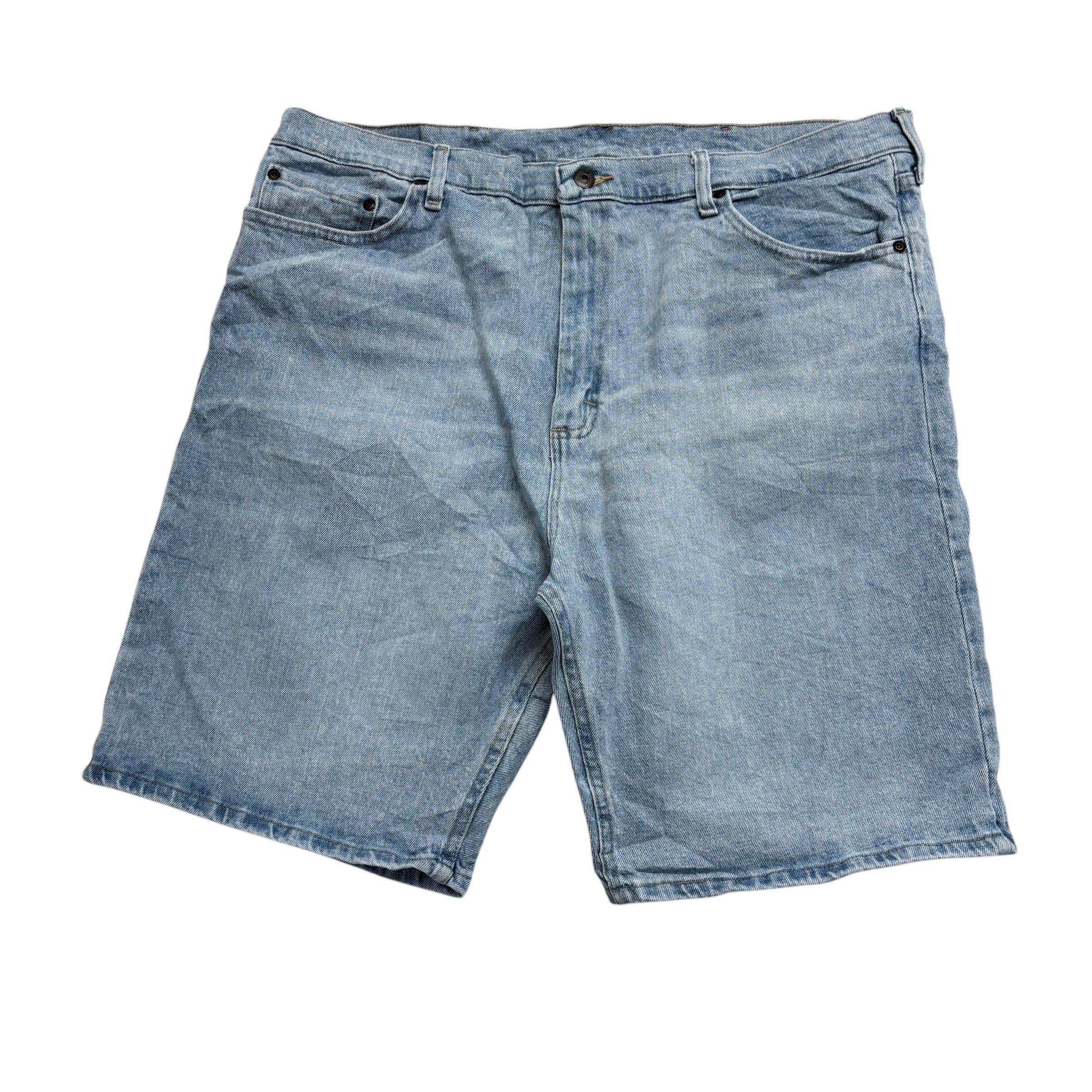 Wrangler Baggy Jorts W40 Mens Denim Shorts Light Blue Relaxed Fit Stretch (E)
