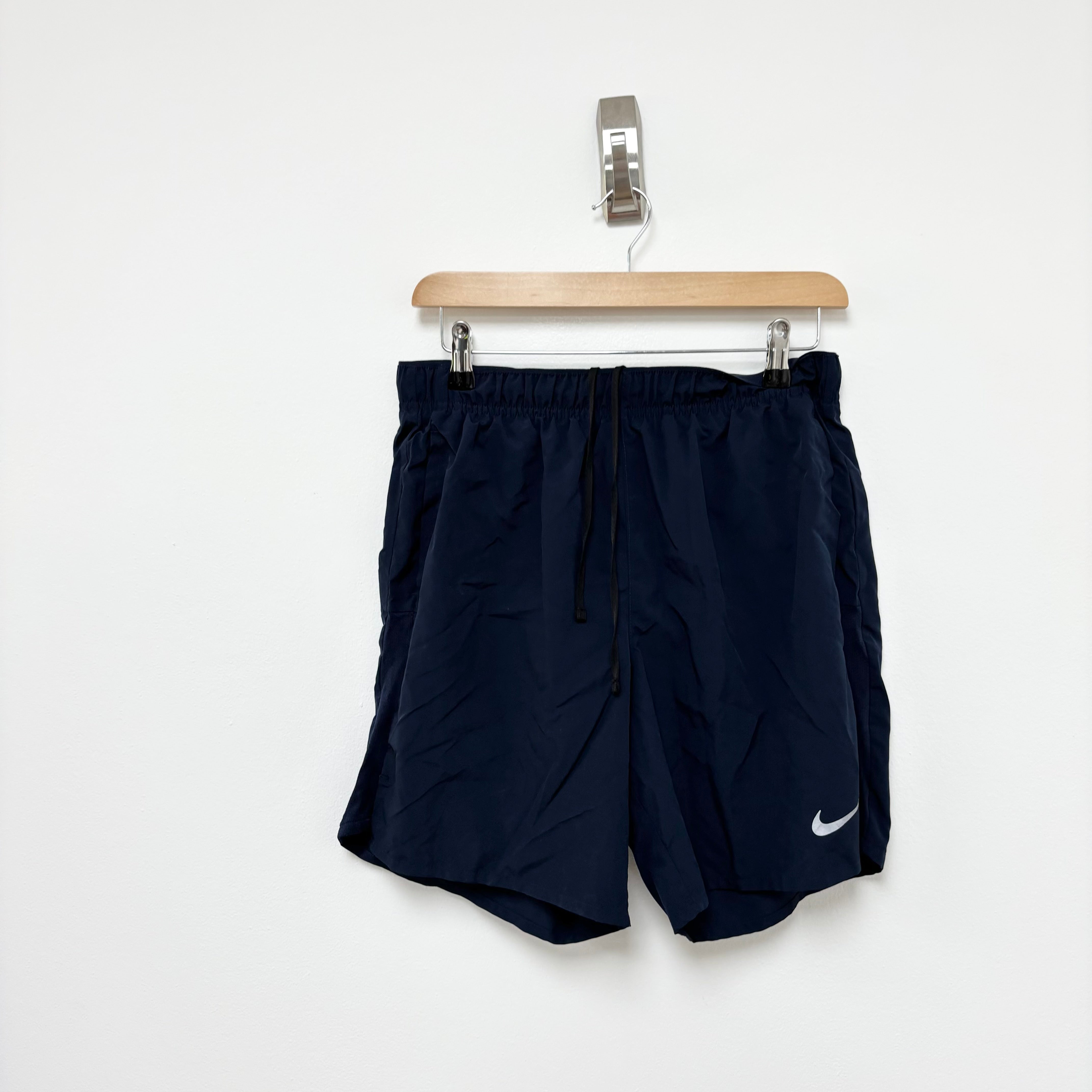 Nike Shorts Mens Small Navy Blue Dri Fit Running Sports Gym Athletic Pockets (E)