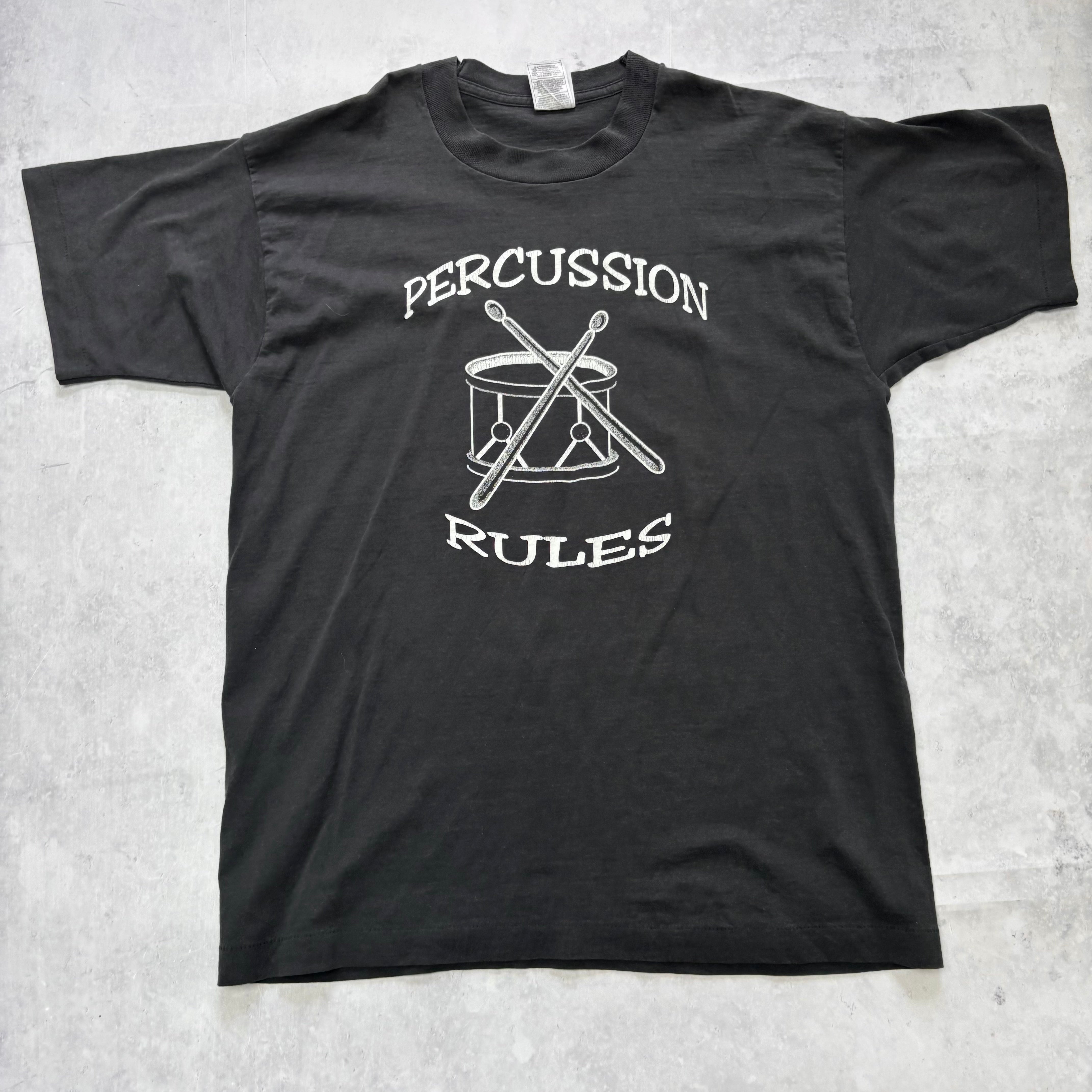 Vintage T Shirt Mens Medium Black Single Stitch Graphic Print 90s Music (E)