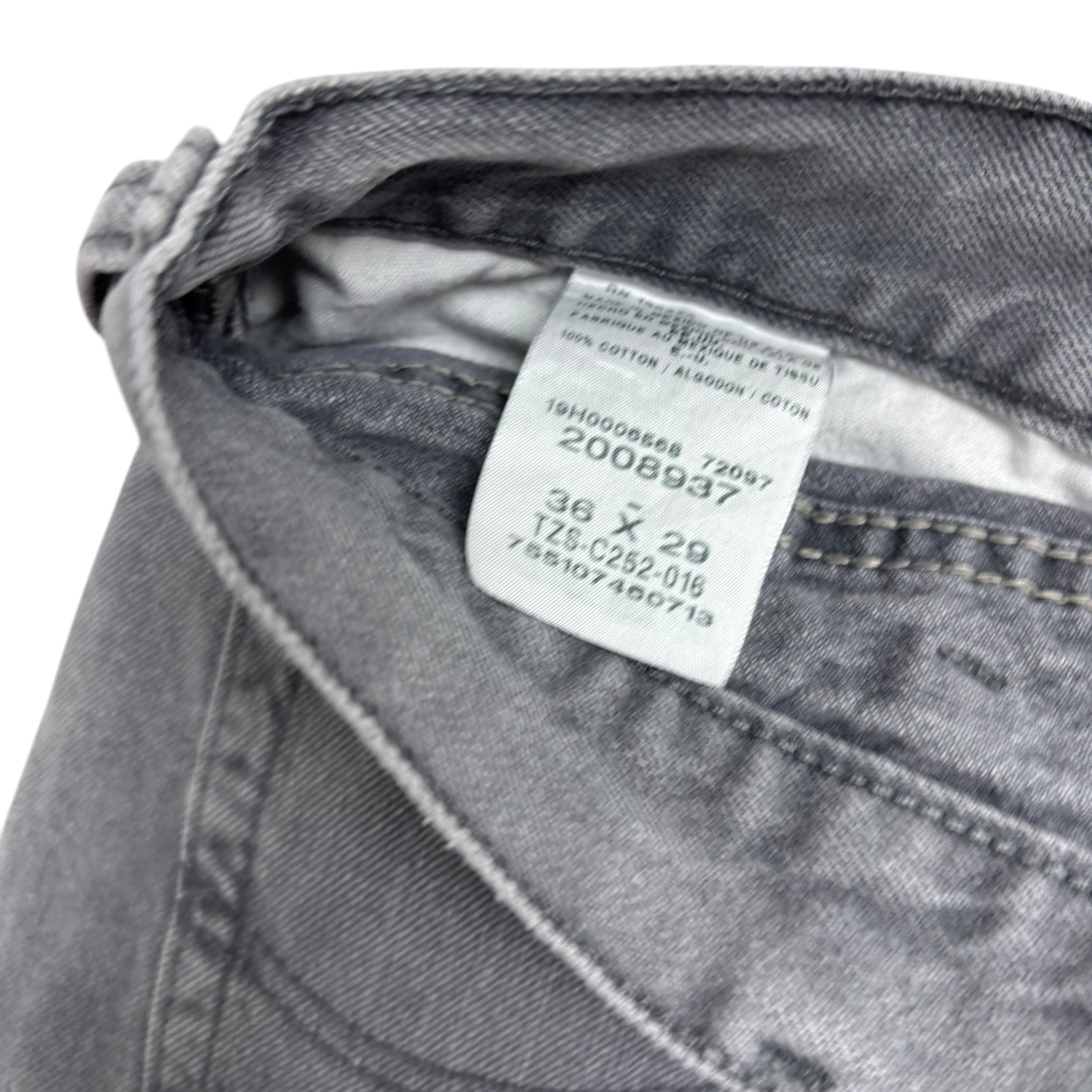 Lee Jeans W36 L29 Mens Grey Regular Straight Fit Denim