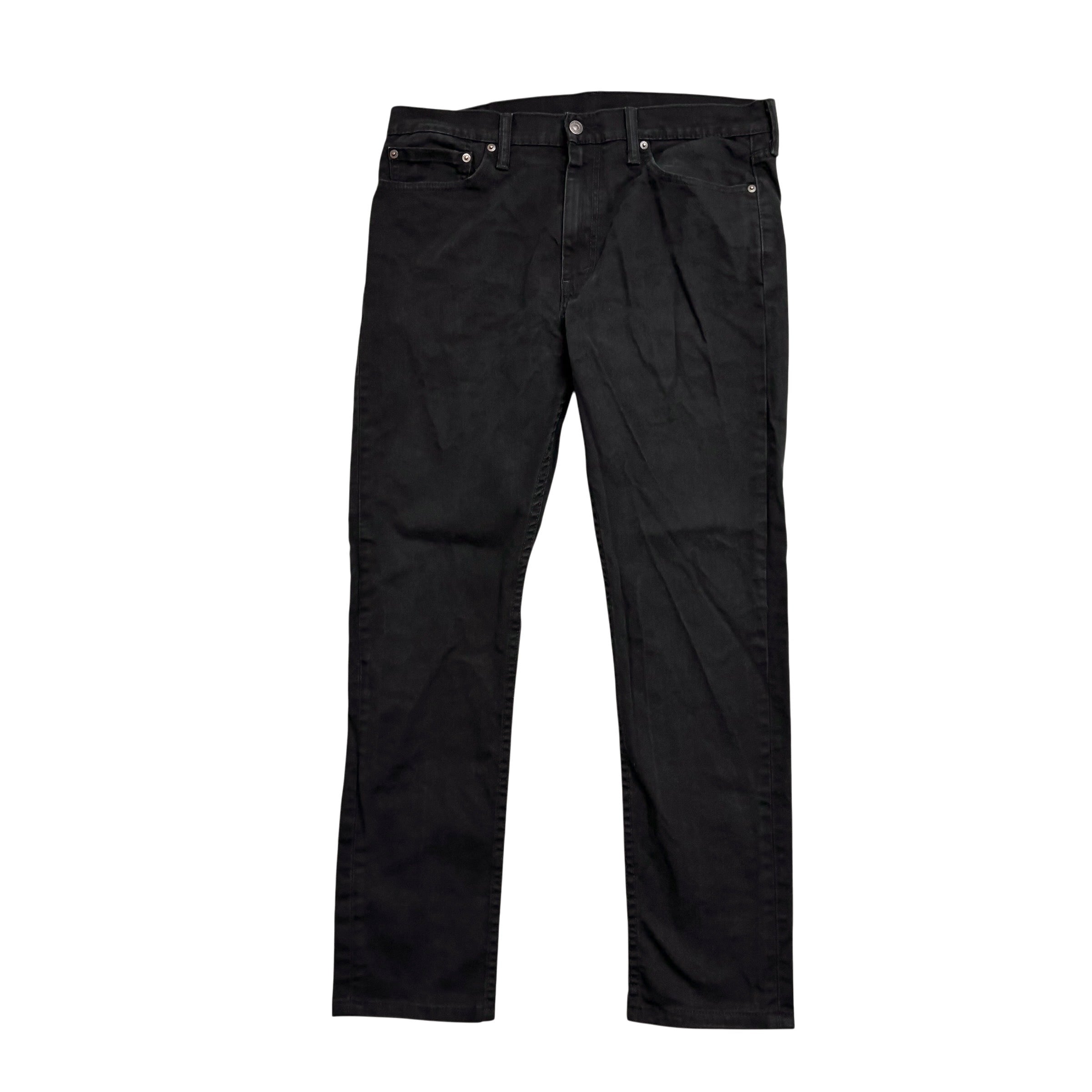Levis 510 Jeans W36 L30 Mens Black Skinny Fit Stretch Denim (E)