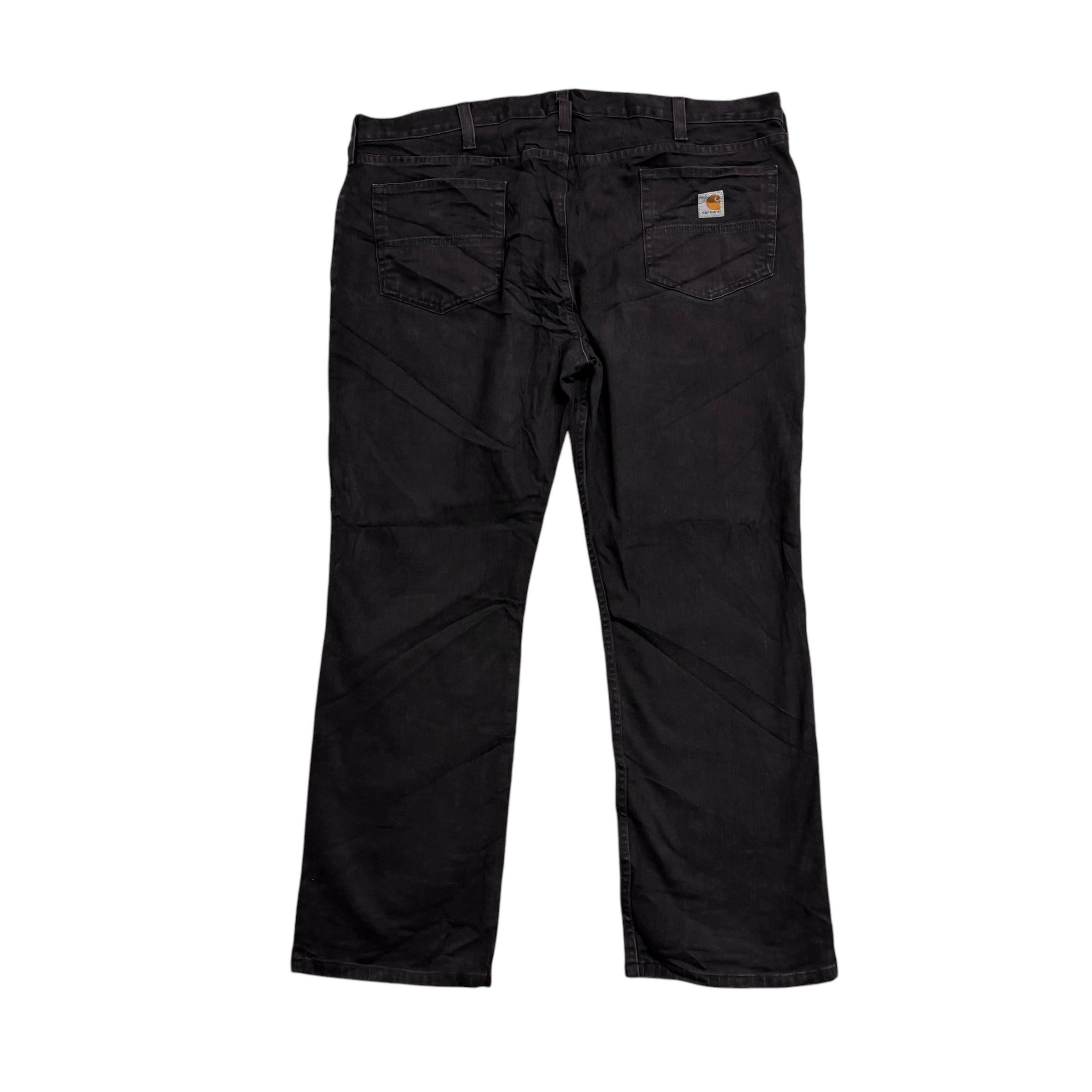 Carhartt Jeans W42 L30 Womens Black Relaxed Straight Fit Stretch Denim