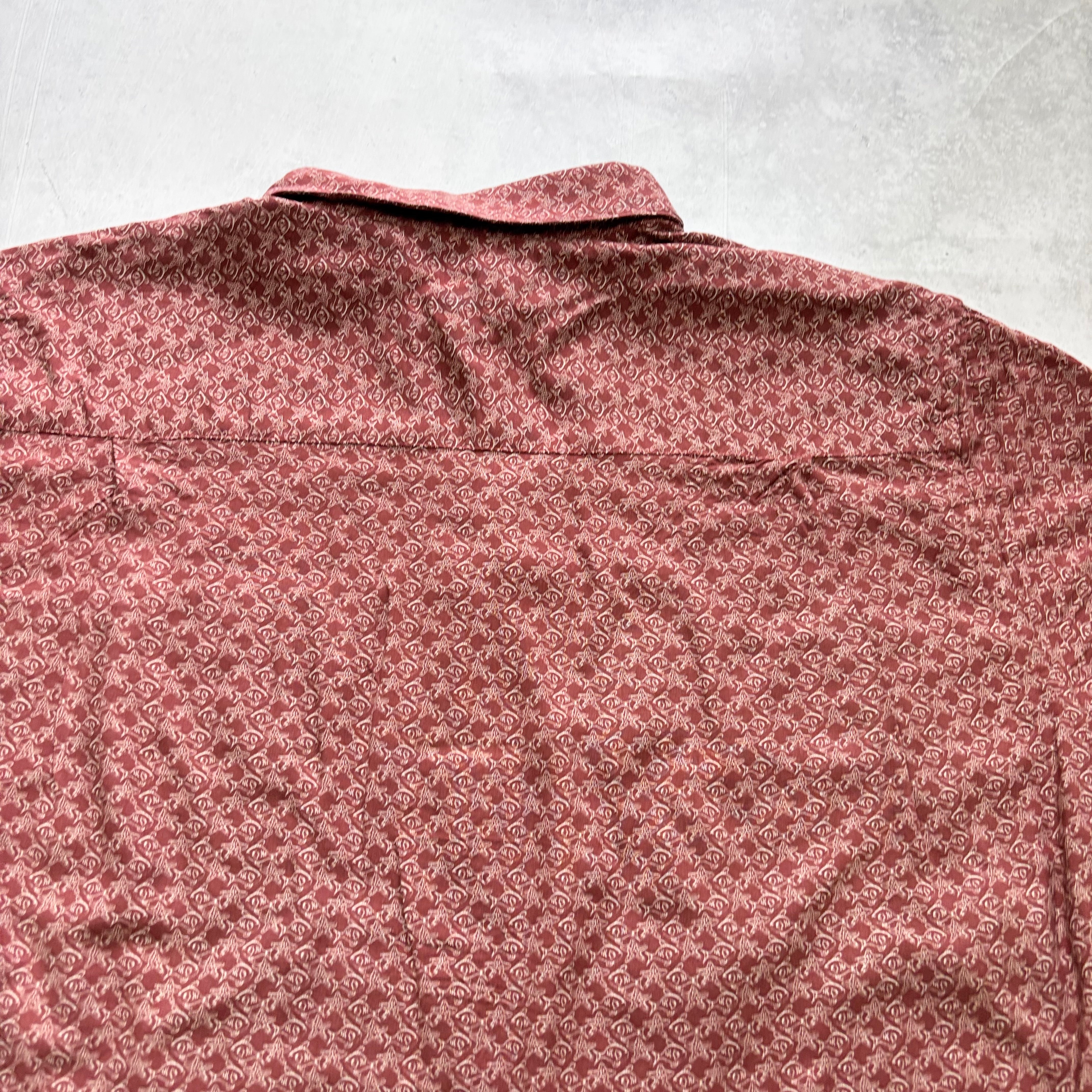 Hawaiian Shirt Mens XL Red Fish Short Sleeve Rayon (E)