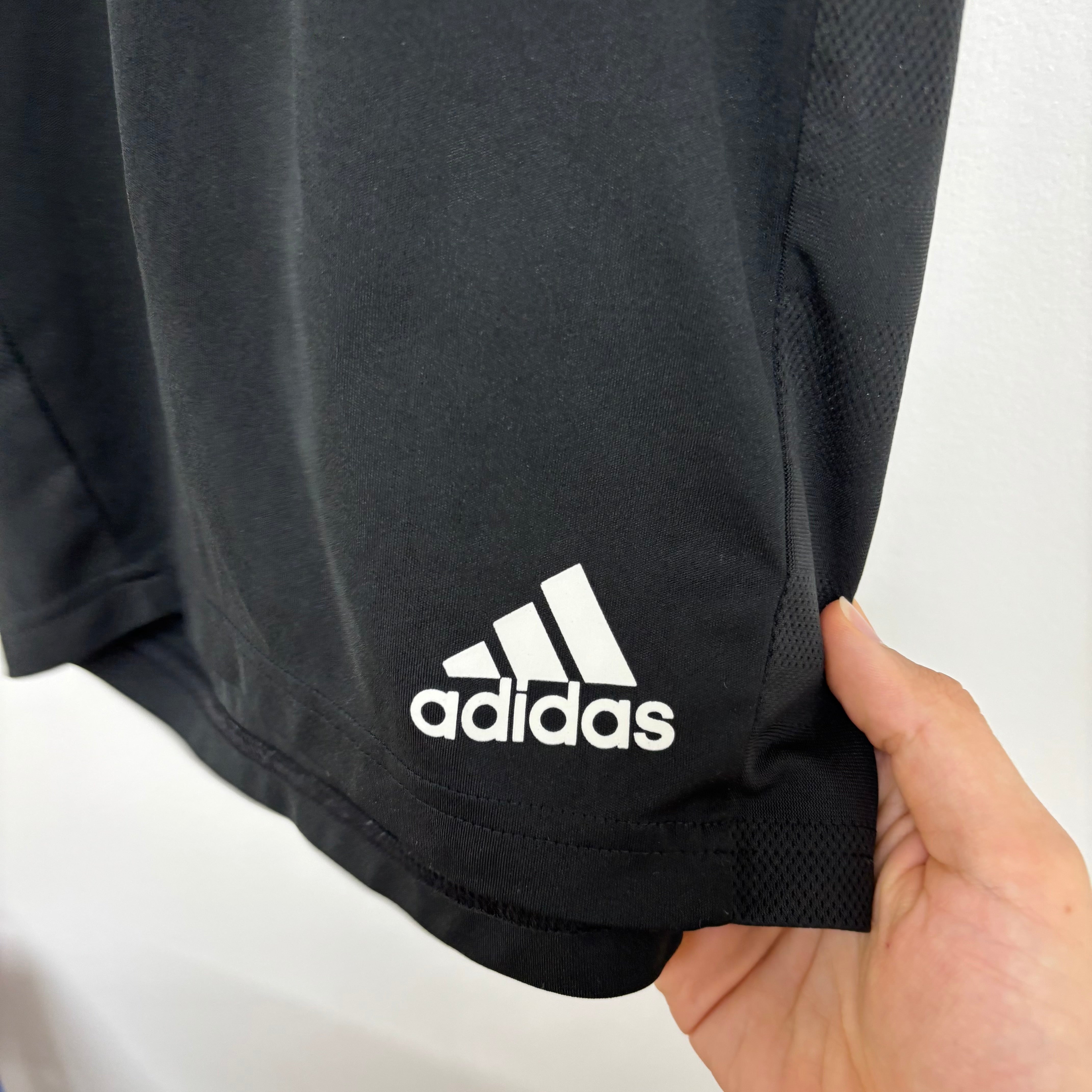 Adidas Shorts Mens XL Black Grey Sports Running Gym Athletic Aeroready