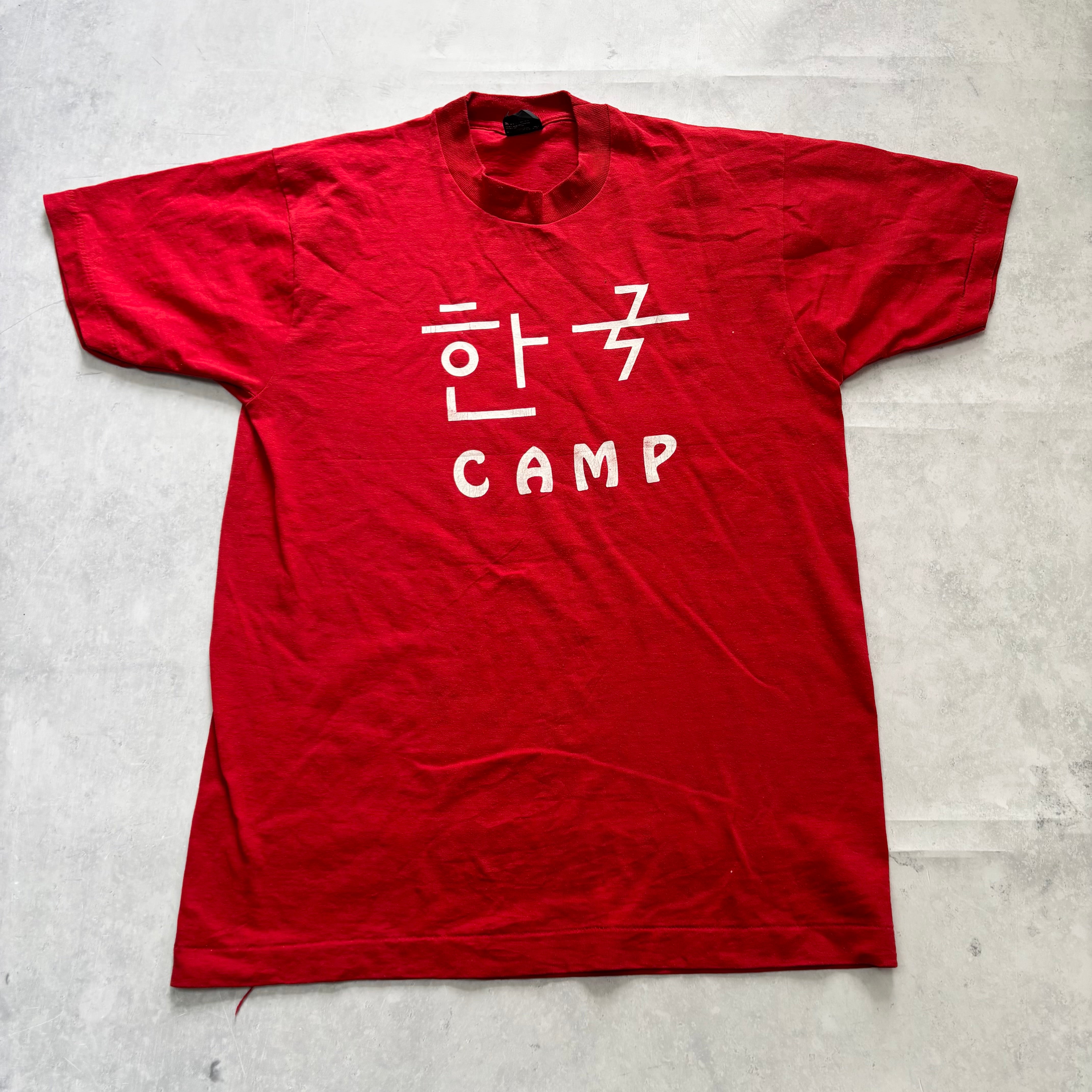 Vintage T Shirt Mens Medium Red Single Stitch Graphic Print 90s USA (E)