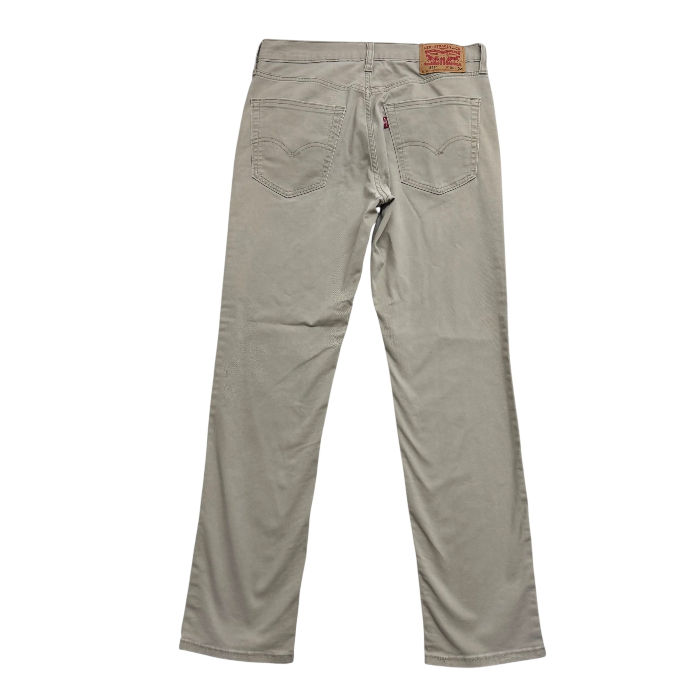 Levis 541 Trousers W31 L32 Mens Beige Stone Athletic Tapered Fit Stretch (E)